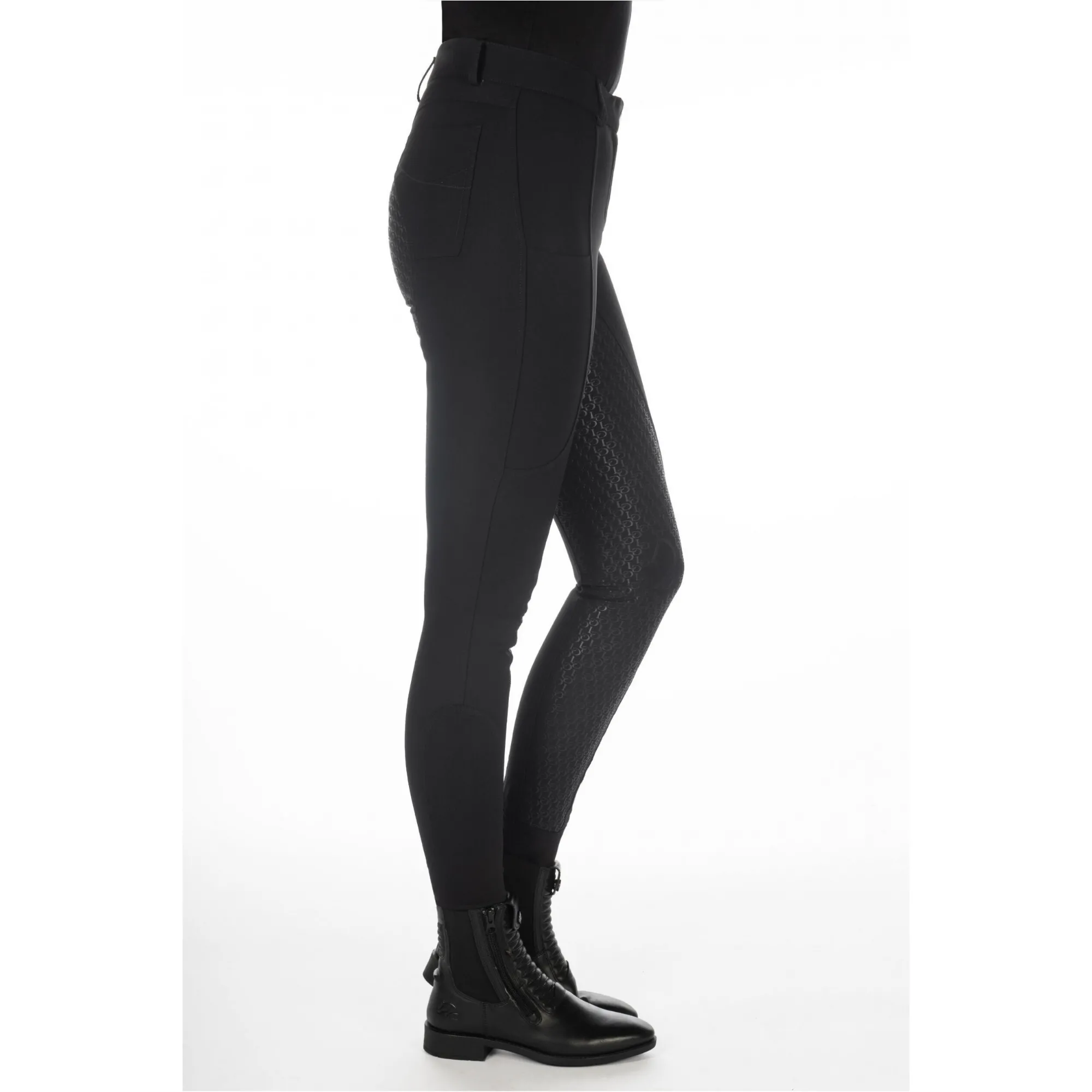 Damen Reithose Silikon Vollbesatz AMALFI schwarz