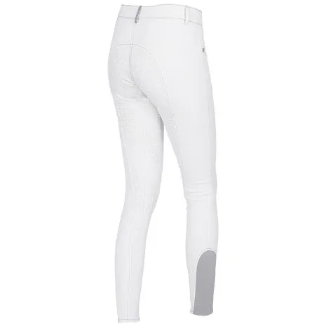 Damen Reithose Silikon Vollbesatz BASIC PLUS weiß