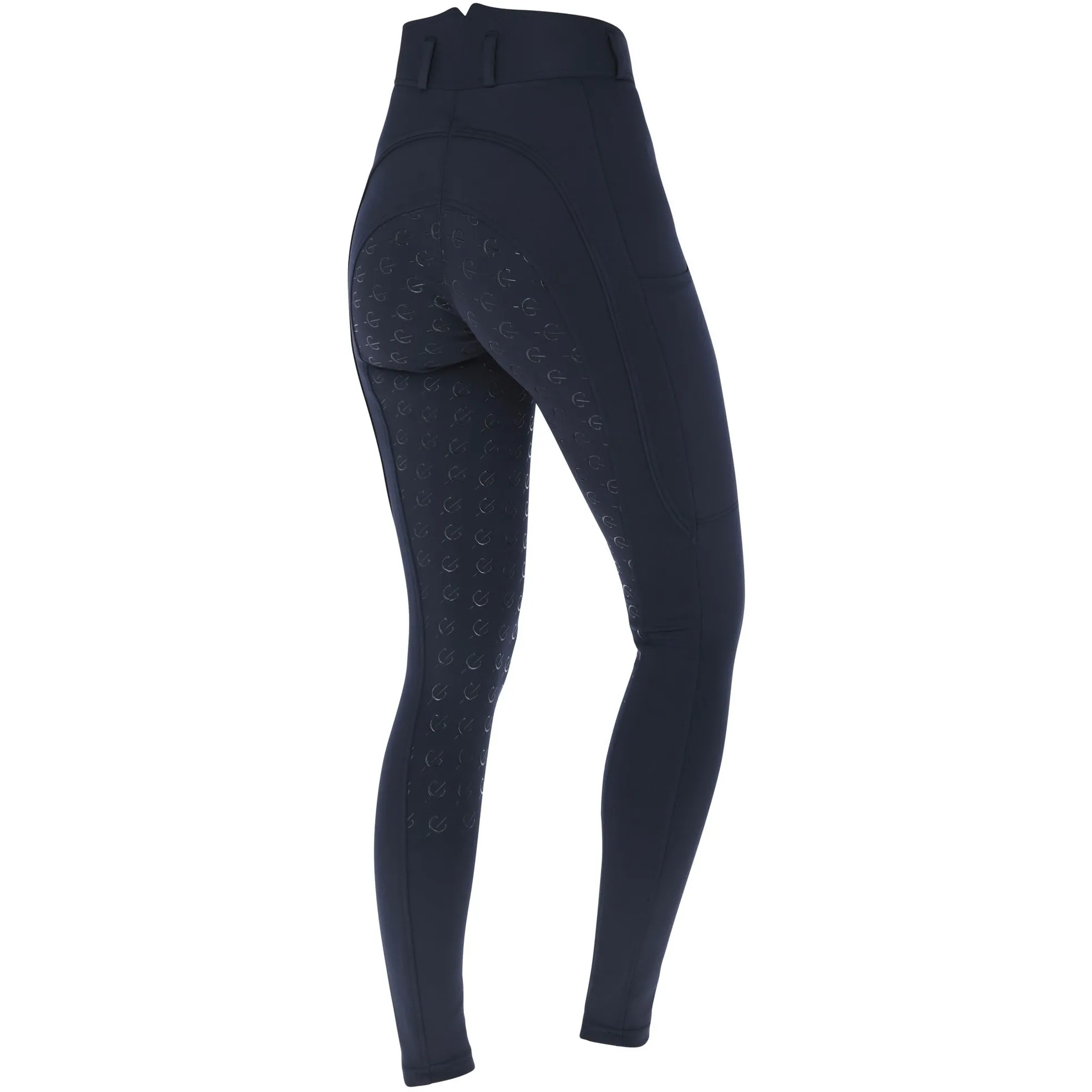 Damen Reithose Silikon Vollbesatz CLASSIC STAR navy