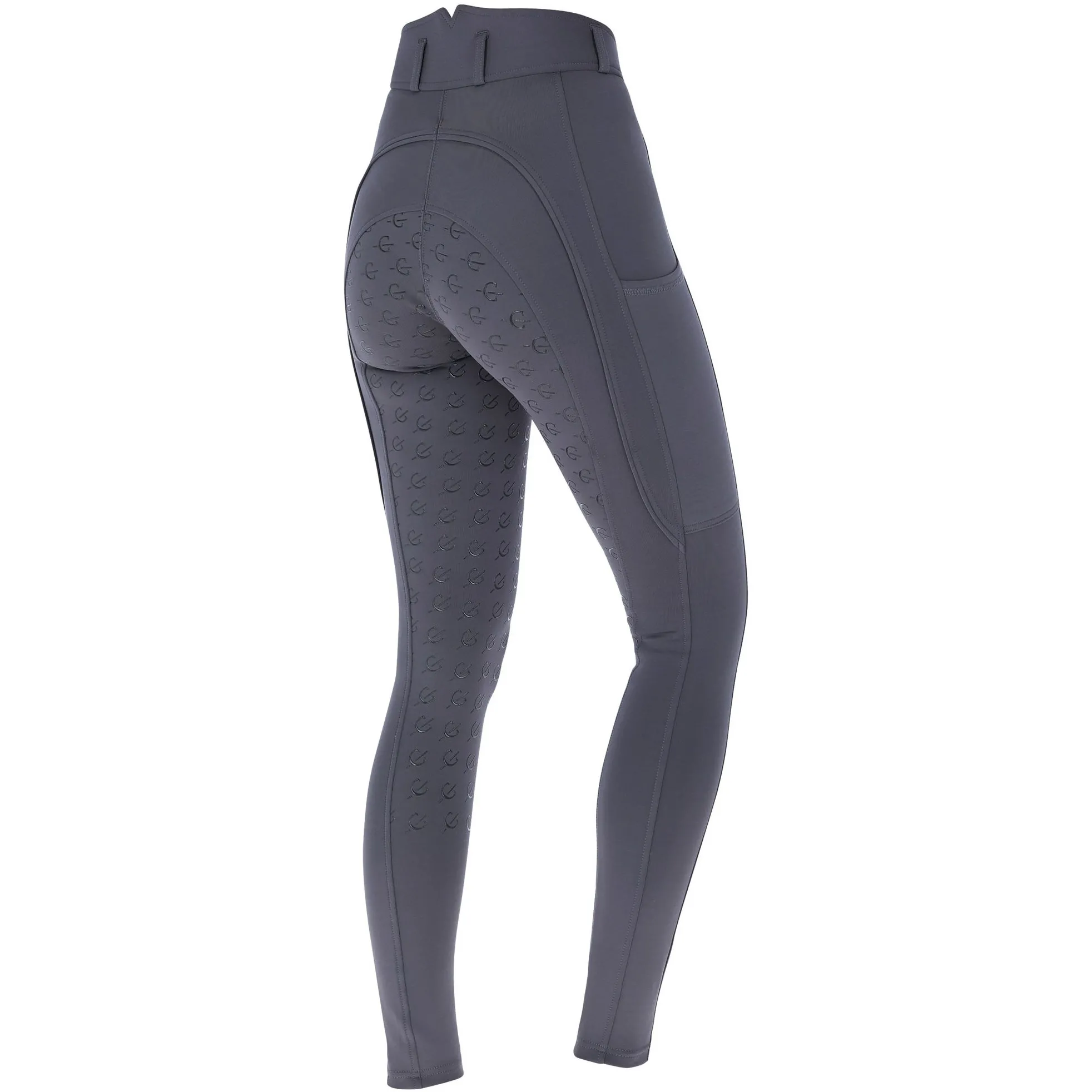 Damen Reithose Silikon Vollbesatz CLASSIC STAR graphite