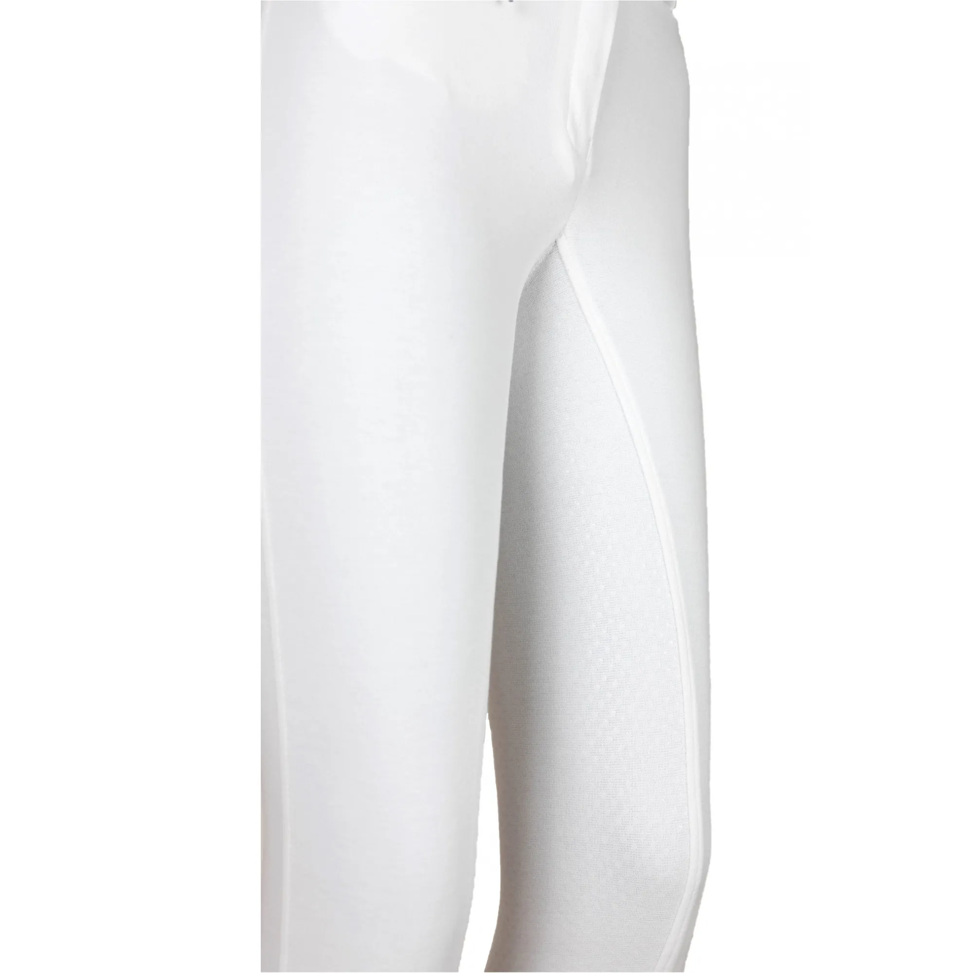Damen Reithose Silikon Vollbesatz Flex BASICLINE weiß
