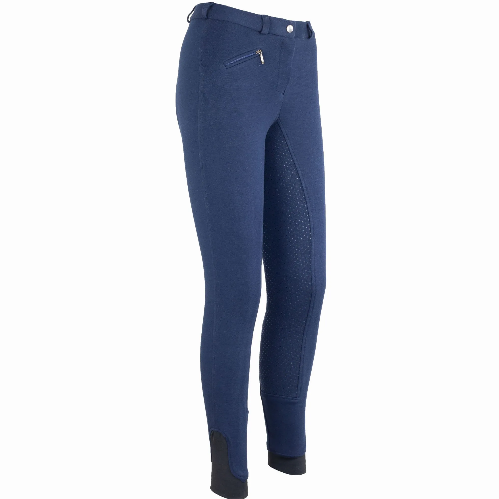 Kinder Reithose Silikon Vollbesatz Flex BASICLINE dunkelblau