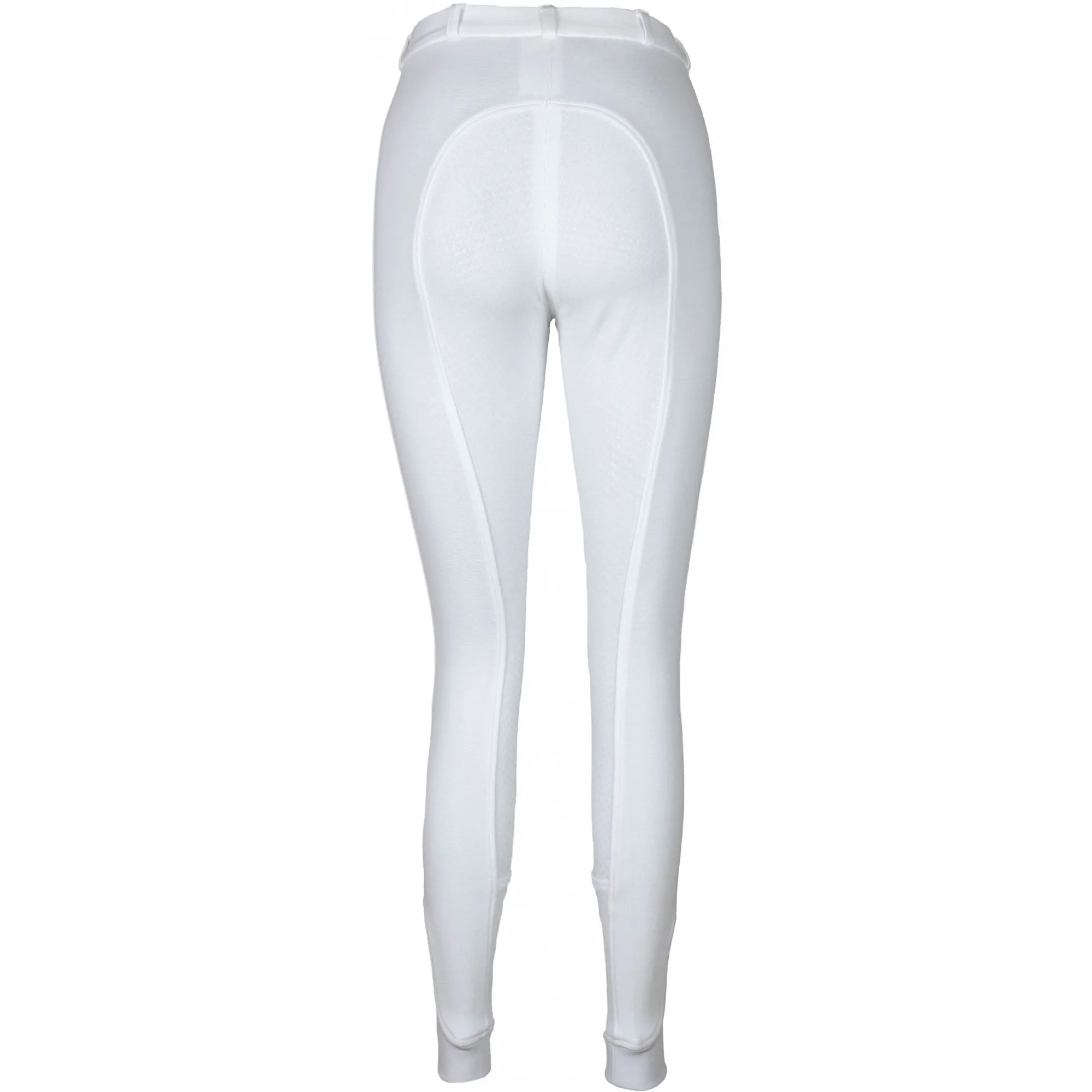 Kinder Reithose Silikon Vollbesatz Flex BASICLINE weiß