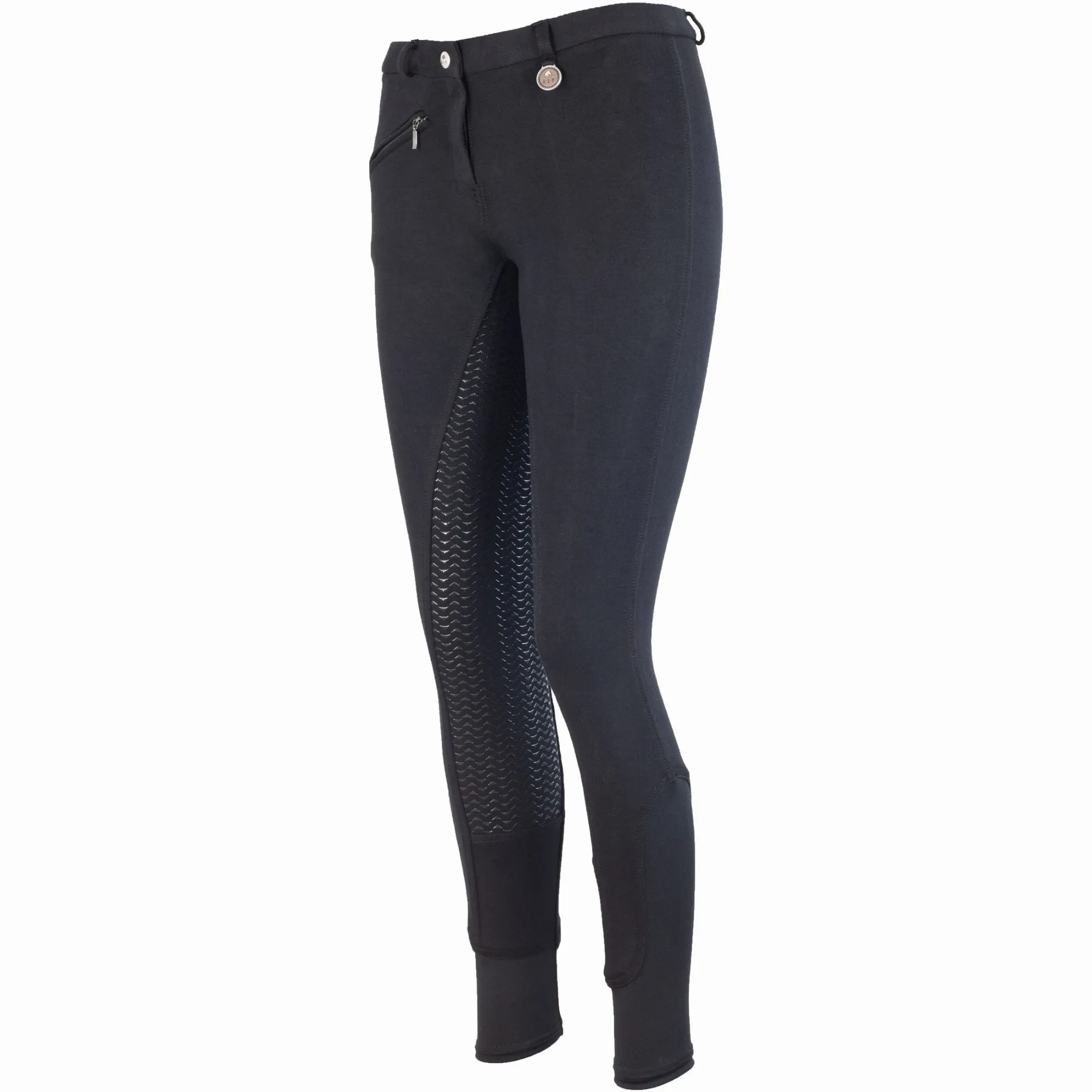 Damen Reithose Silikon Vollbesatz FUN SPORT schwarz