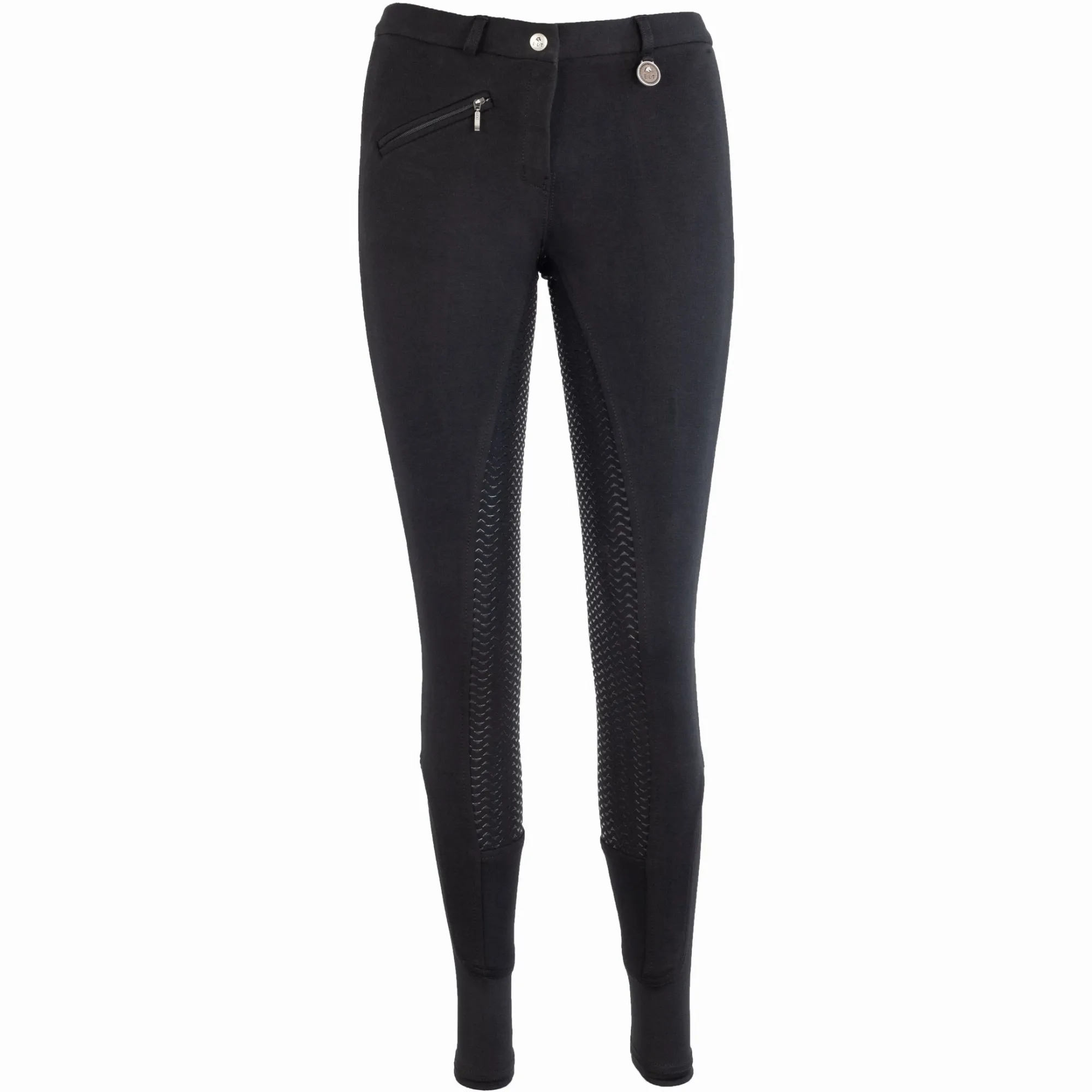 Damen Reithose Silikon Vollbesatz FUN SPORT schwarz