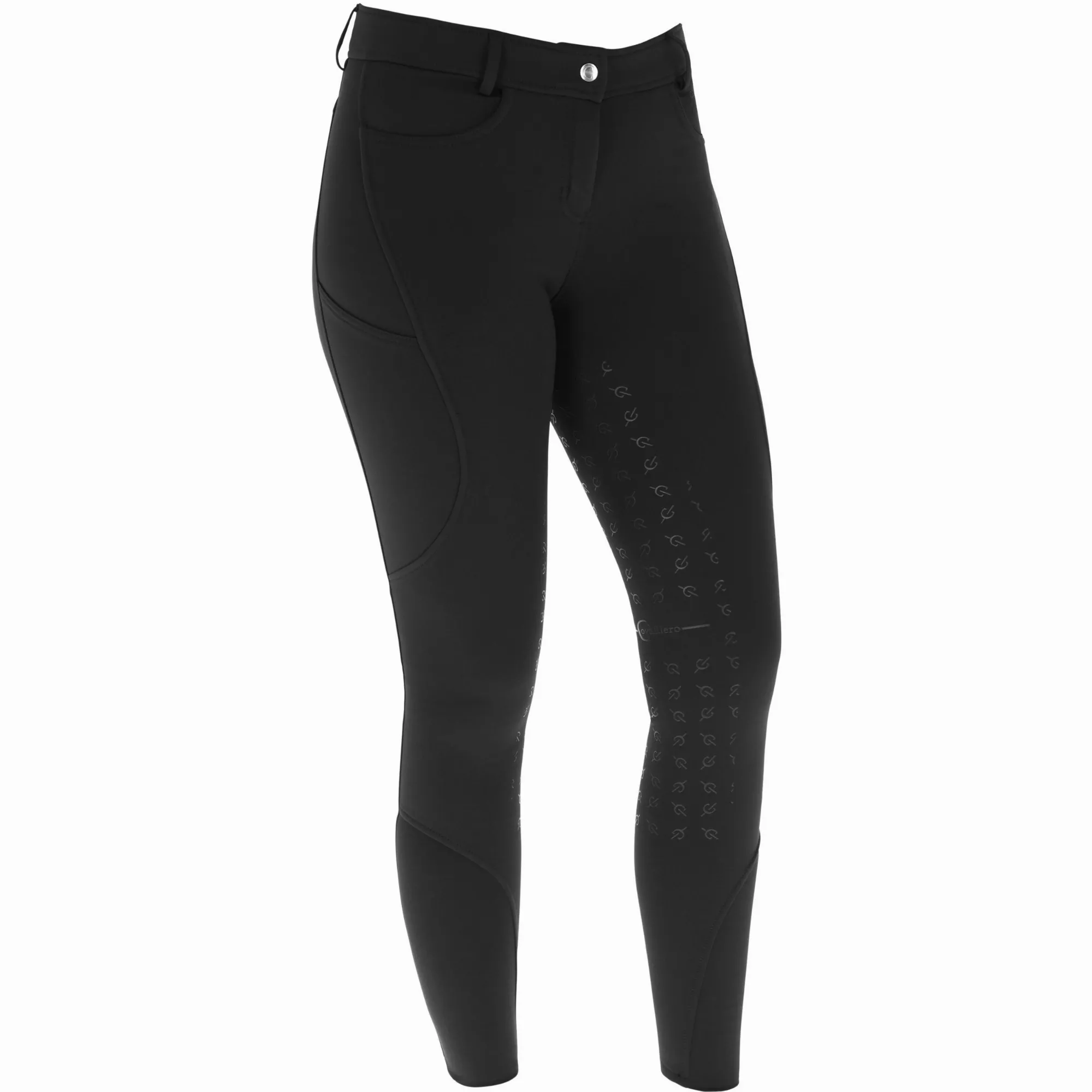 Damen Reithose Silikon Vollbesatz H/W24 black
