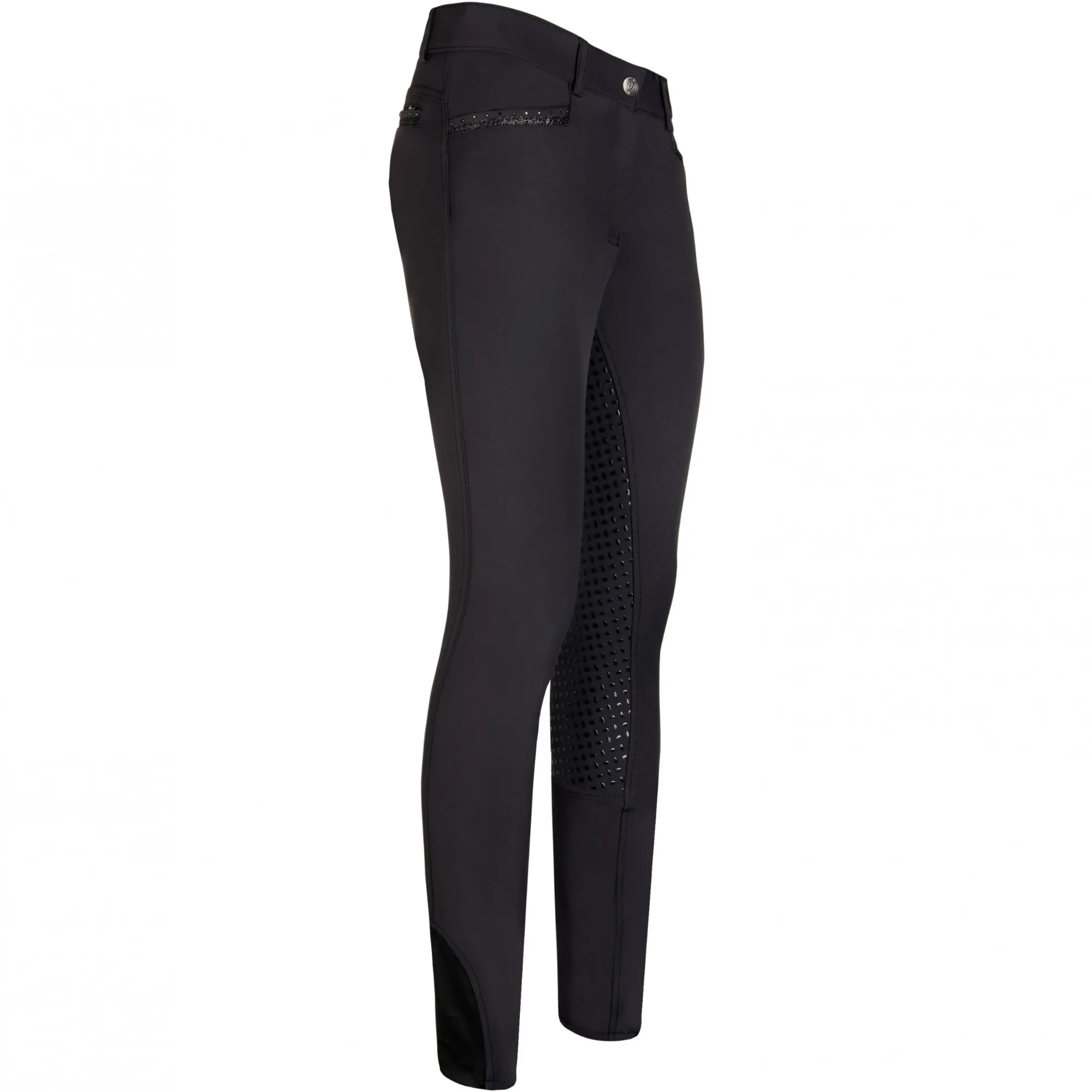Kinder Reithose Silikon Vollbesatz IRHEl Capone black