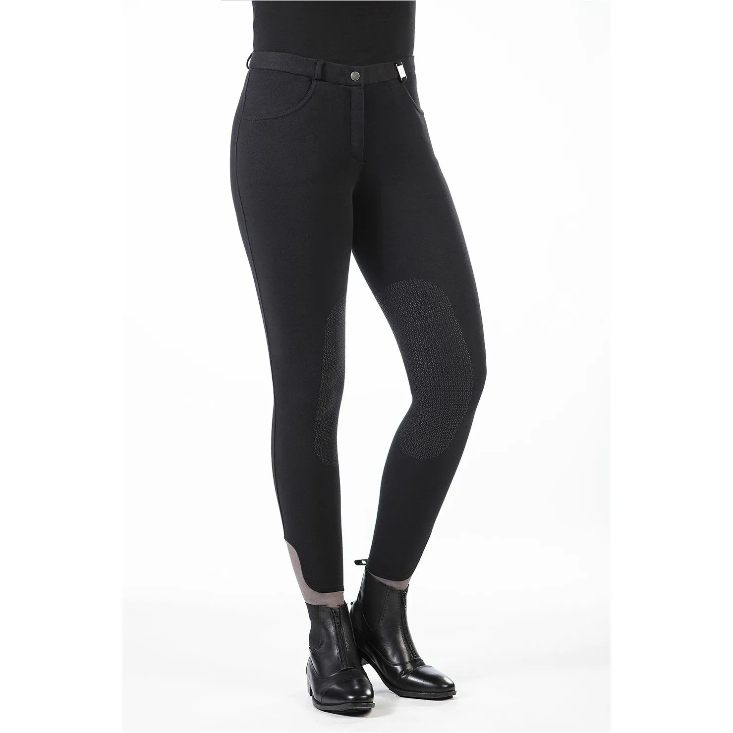 Damen Reithose Silikon Kniebesatz KATE schwarz
