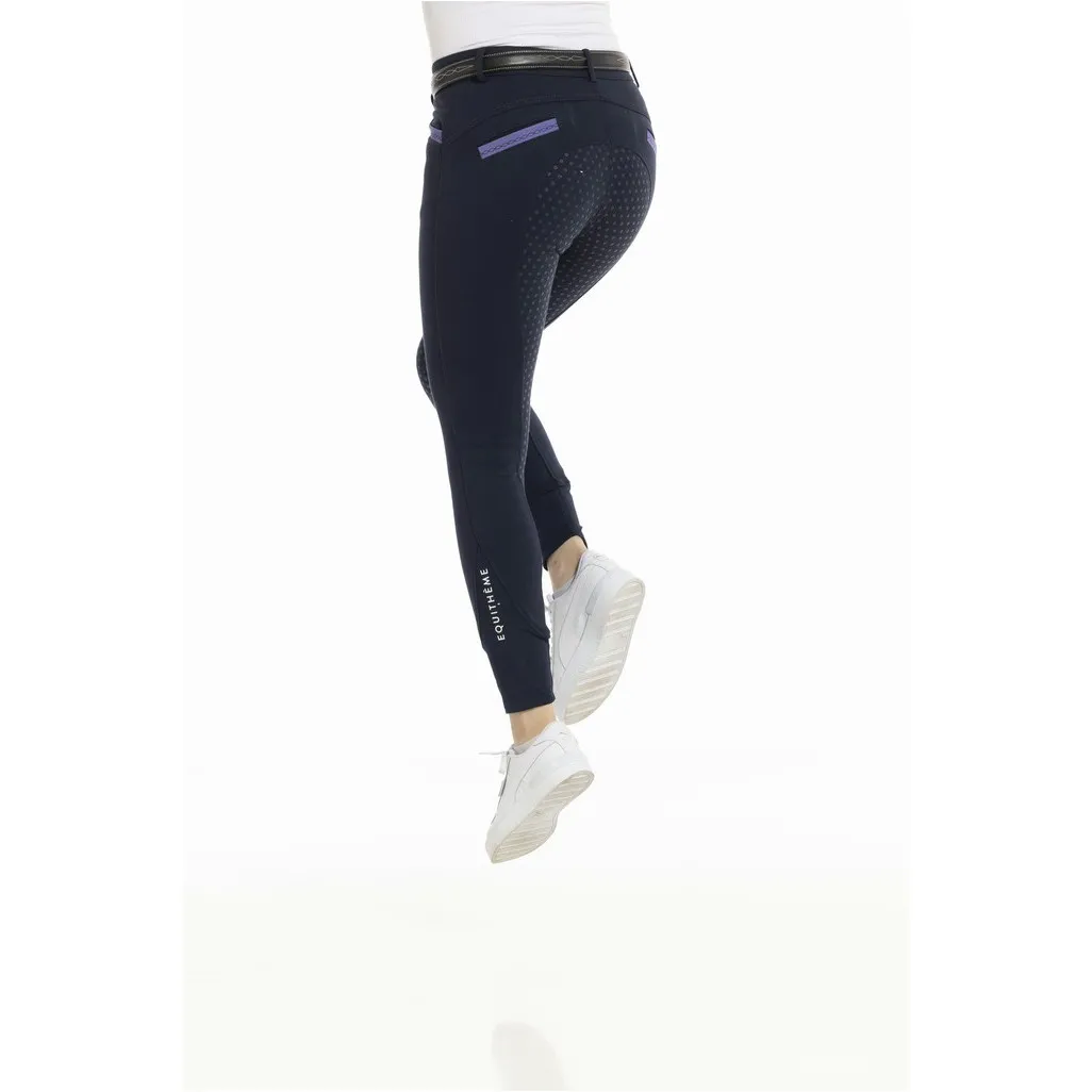 Damen Reithose Silikon Vollbesatz KYLIE marineblau