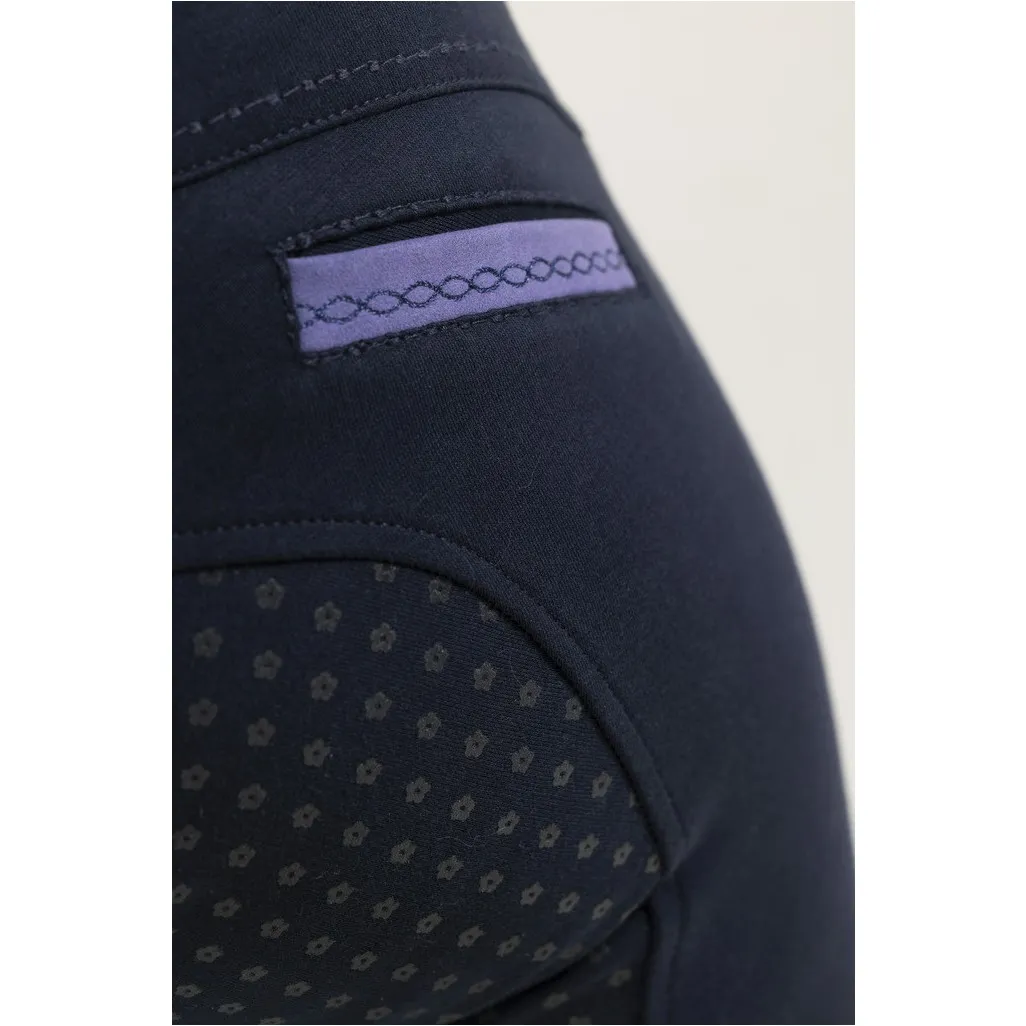 Damen Reithose Silikon Vollbesatz KYLIE marineblau