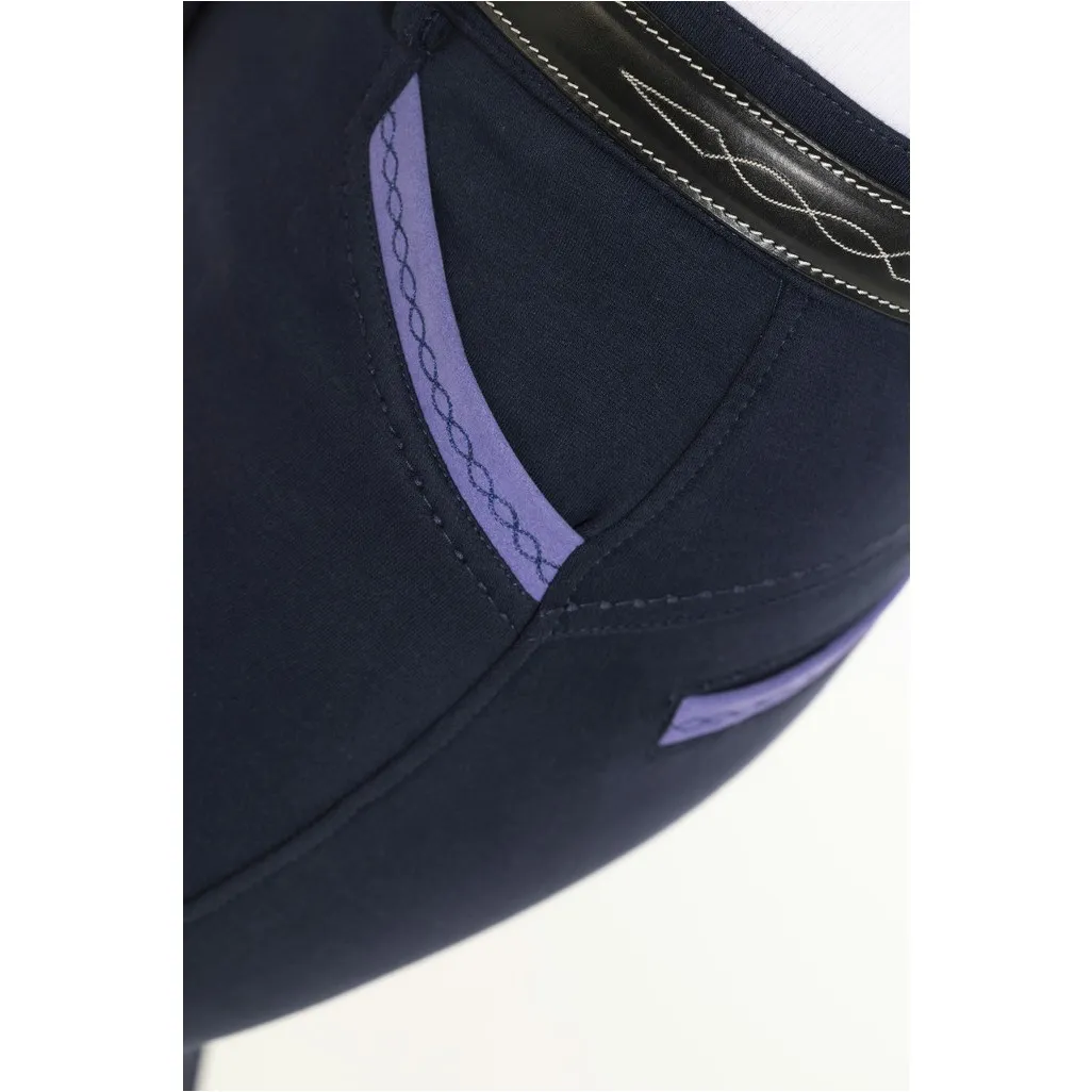 Damen Reithose Silikon Vollbesatz KYLIE marineblau