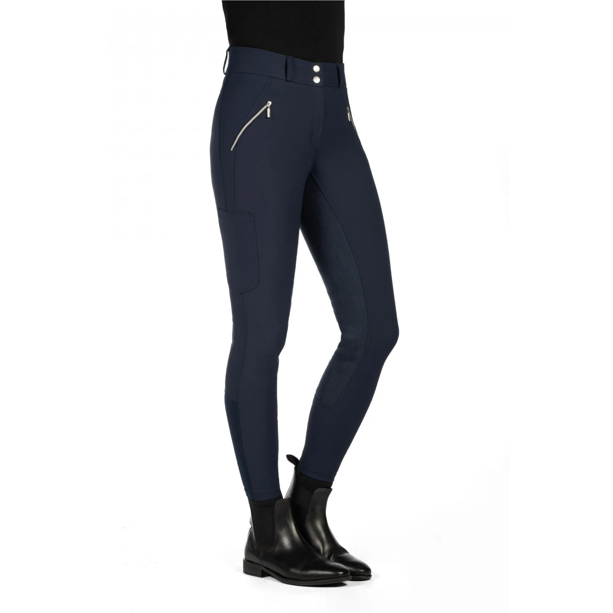 Damen Reithose Vollbesatz LIA HIGH WAIST ALOS dunkelblau