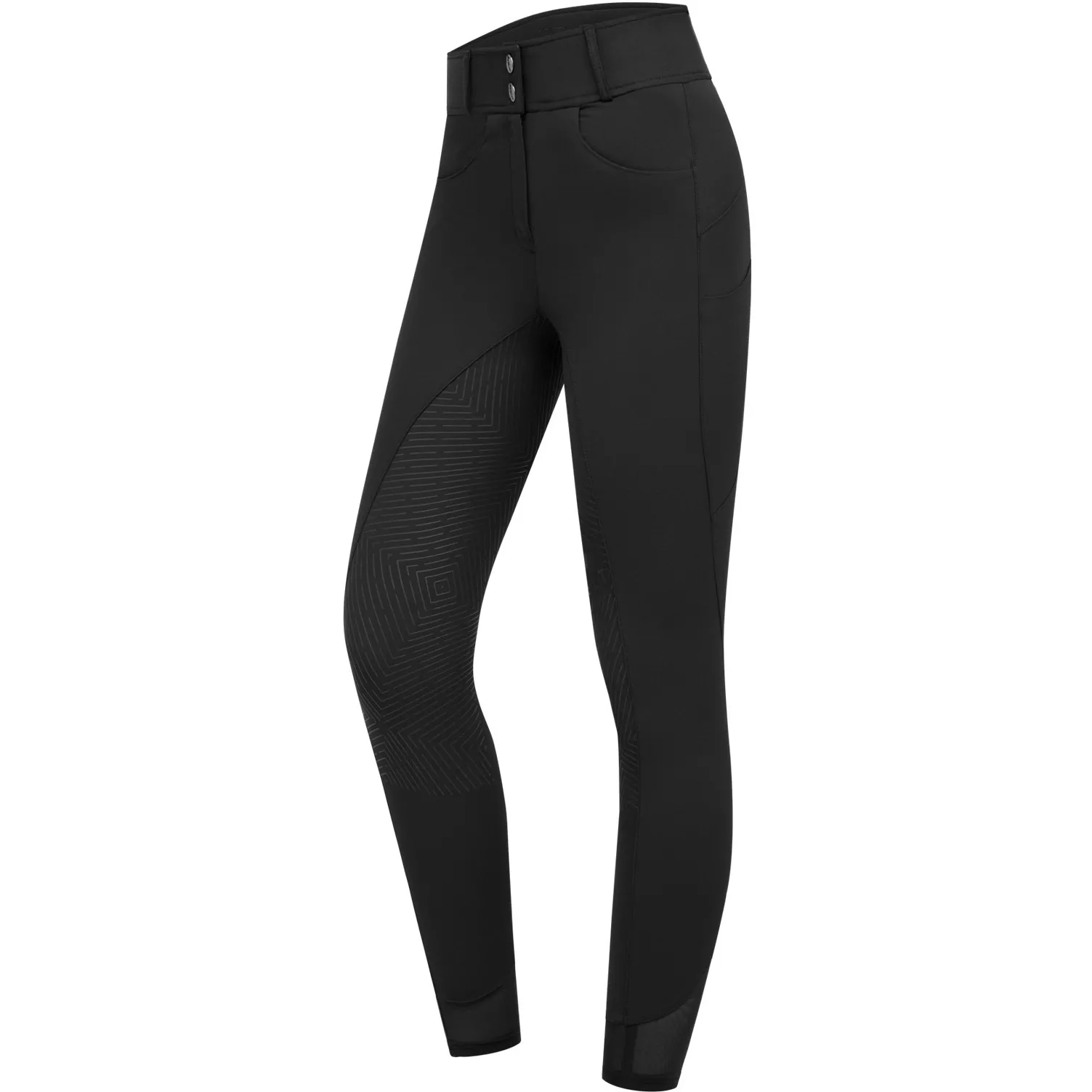Damen Sommer Reithose Silikon Vollbesatz PAM schwarz