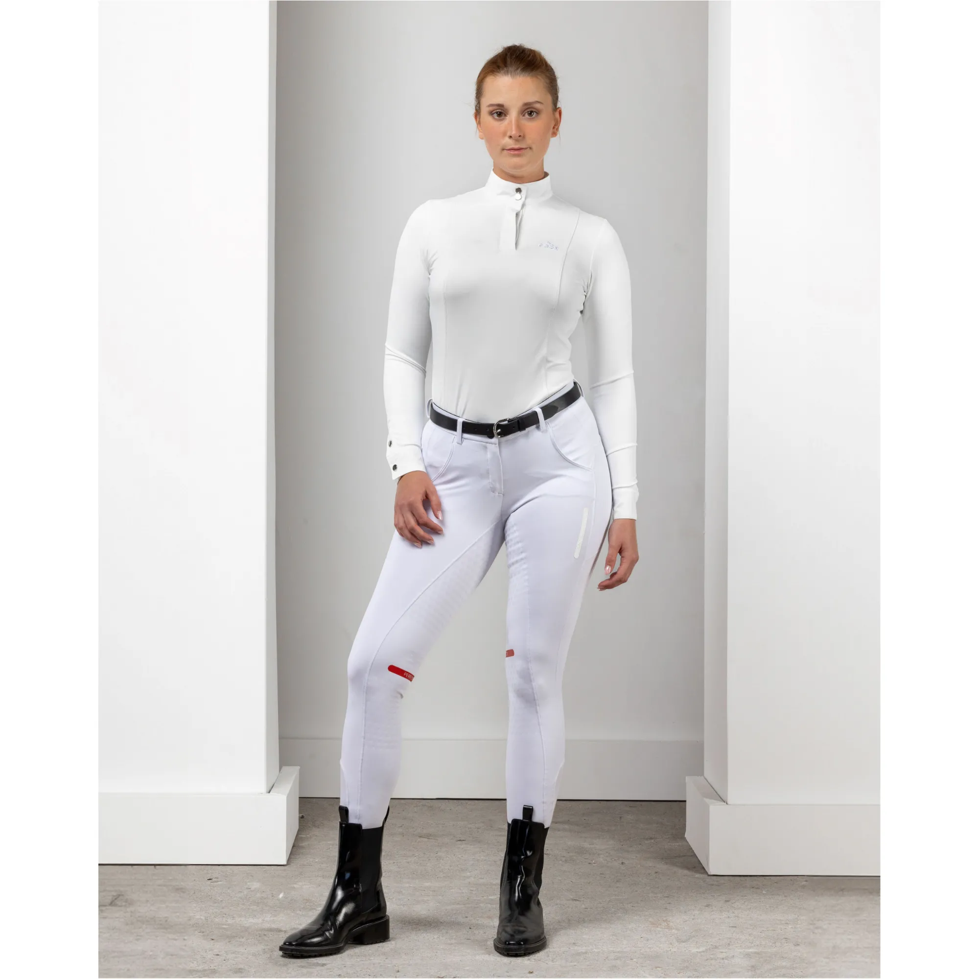 Damen Reithose Silikon Vollbesatz R2 Performance Dressage weiß
