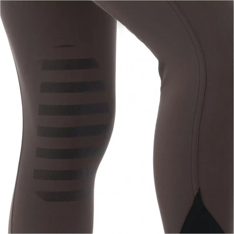Damen Reithose Silikon Kniebesatz SAFIR braun/schwarz