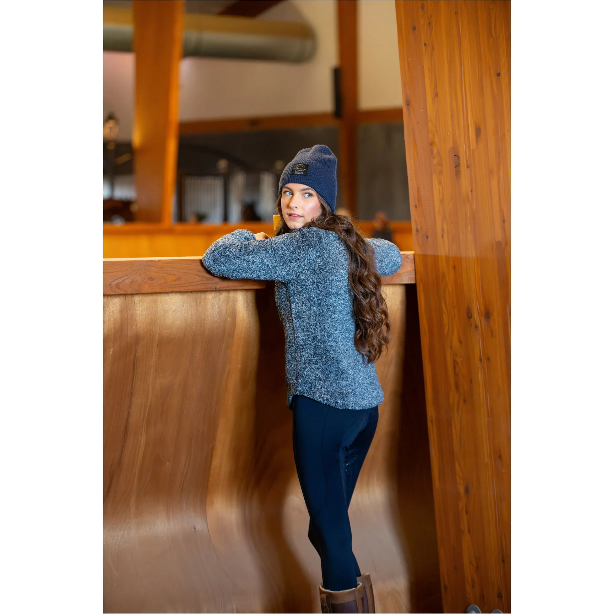Damen Reitjacke MILES blue fog