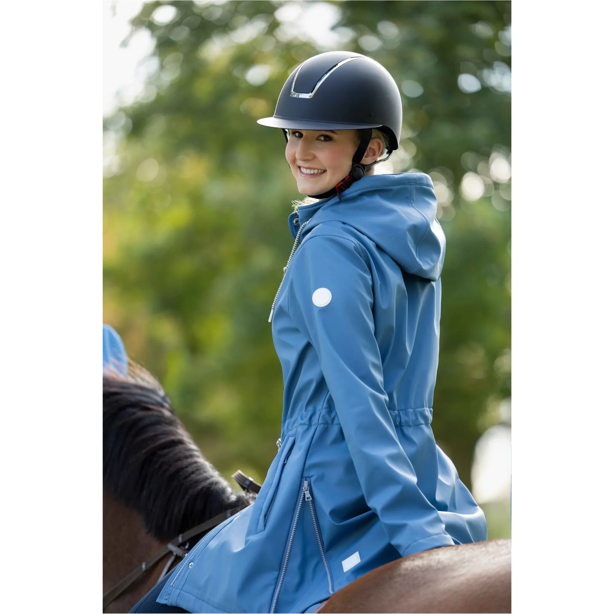 Damen Reitjacke OHIO rauchblau