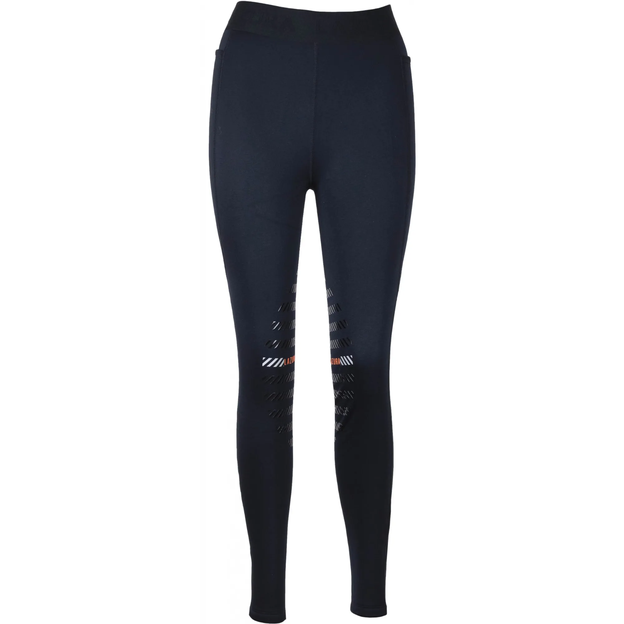 Kinder Reitleggings Silikon Kniebesatz ANITA schwarz