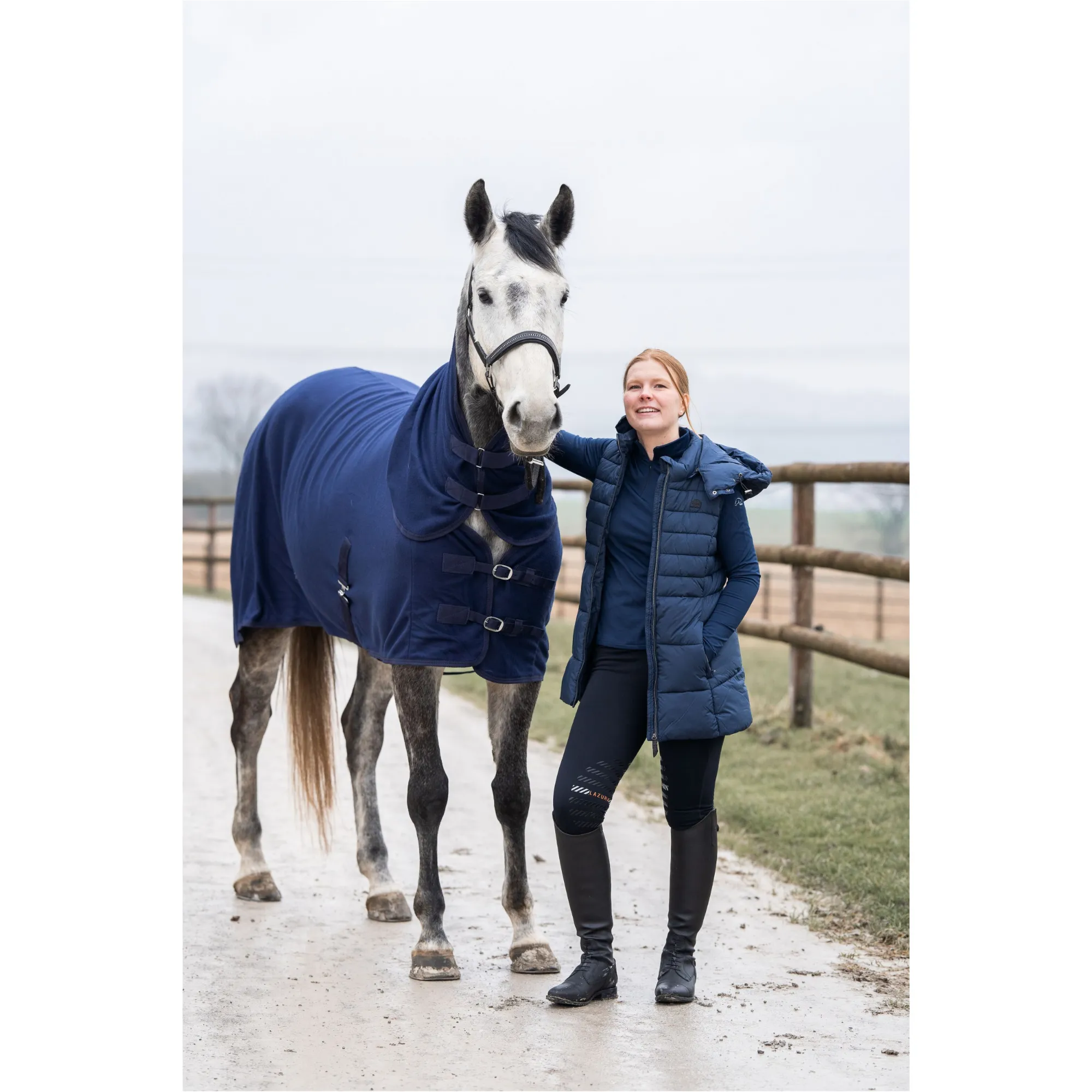 Damen Reitleggings Silikon Kniebesatz ANITA schwarz