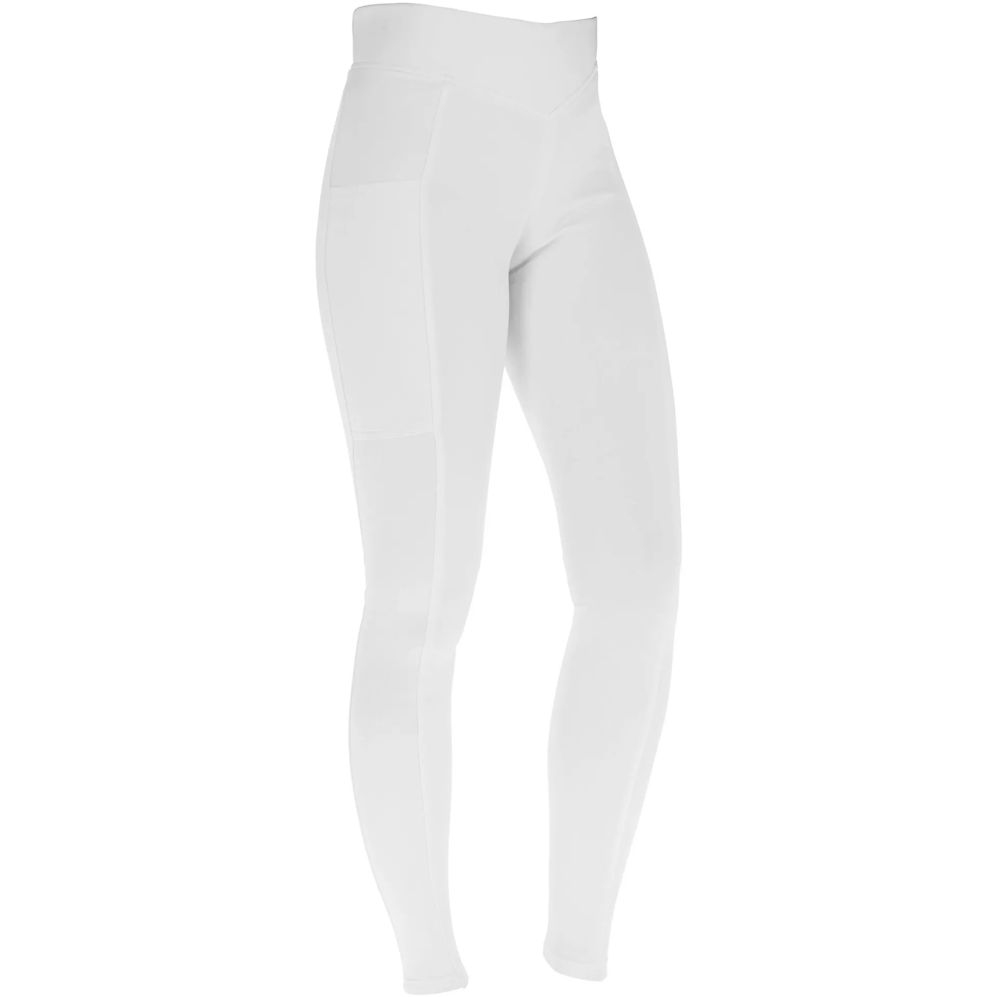 Kinder Reitleggings Silikon Vollbesatz CLASSIC STAR weiß