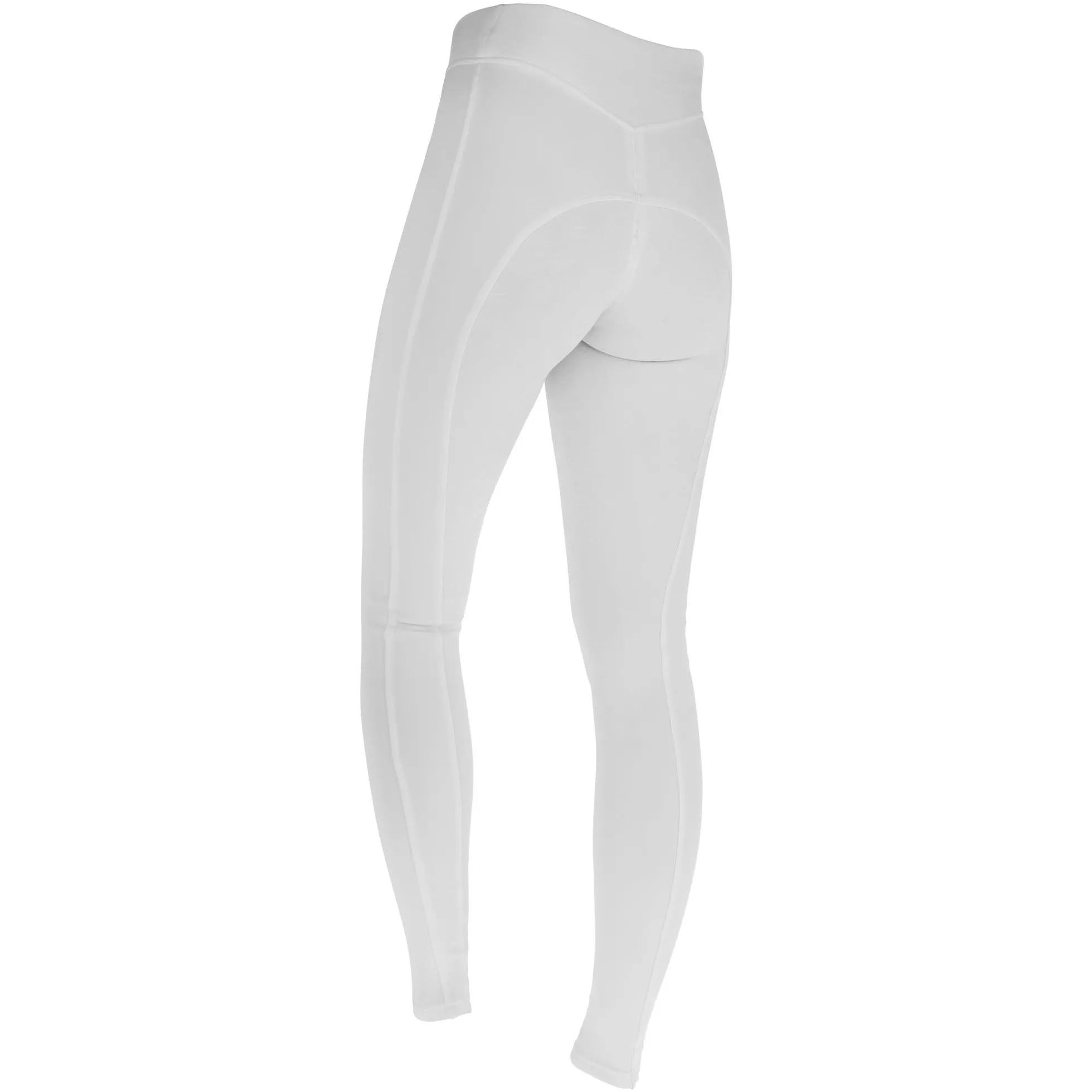 Damen Reitleggings Silikon Vollbesatz CLASSIC STAR weiß