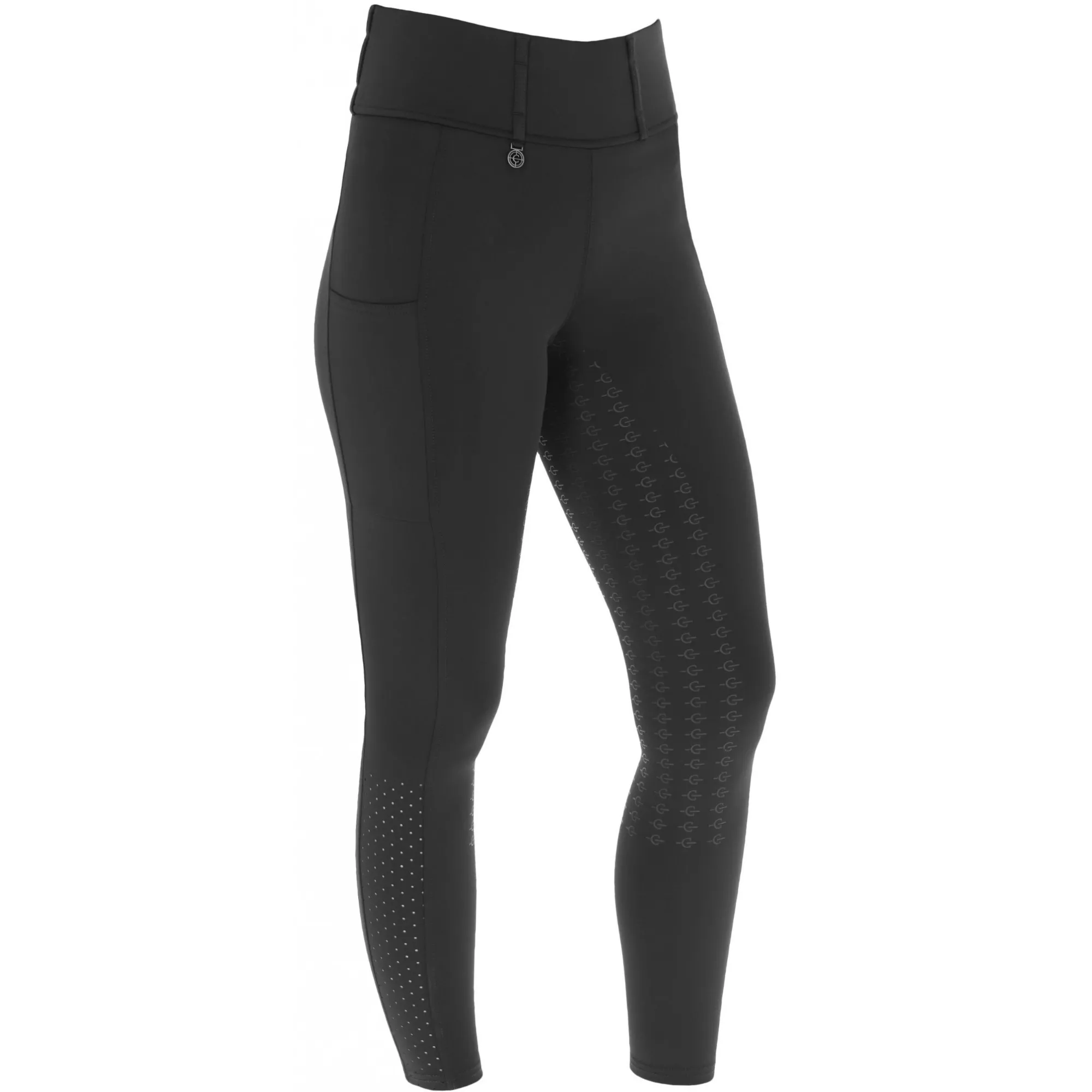 Damen Reitleggings Silikon Vollbesatz COMPRESSION F/S 2025 black