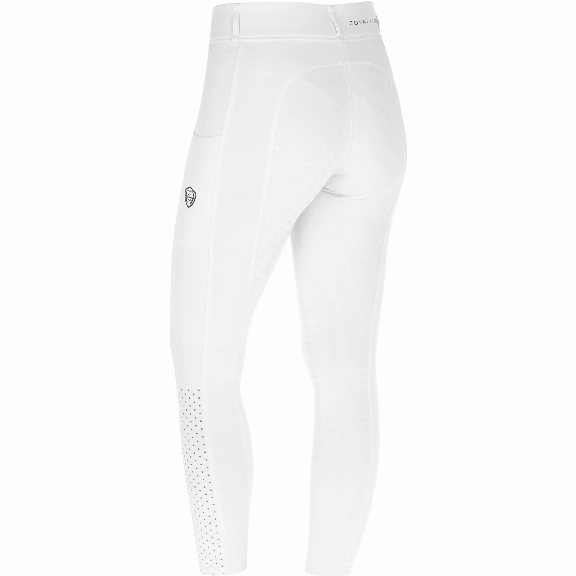 Damen Reitleggings Silikon Vollbesatz COMPRESSION F/S 2025 white