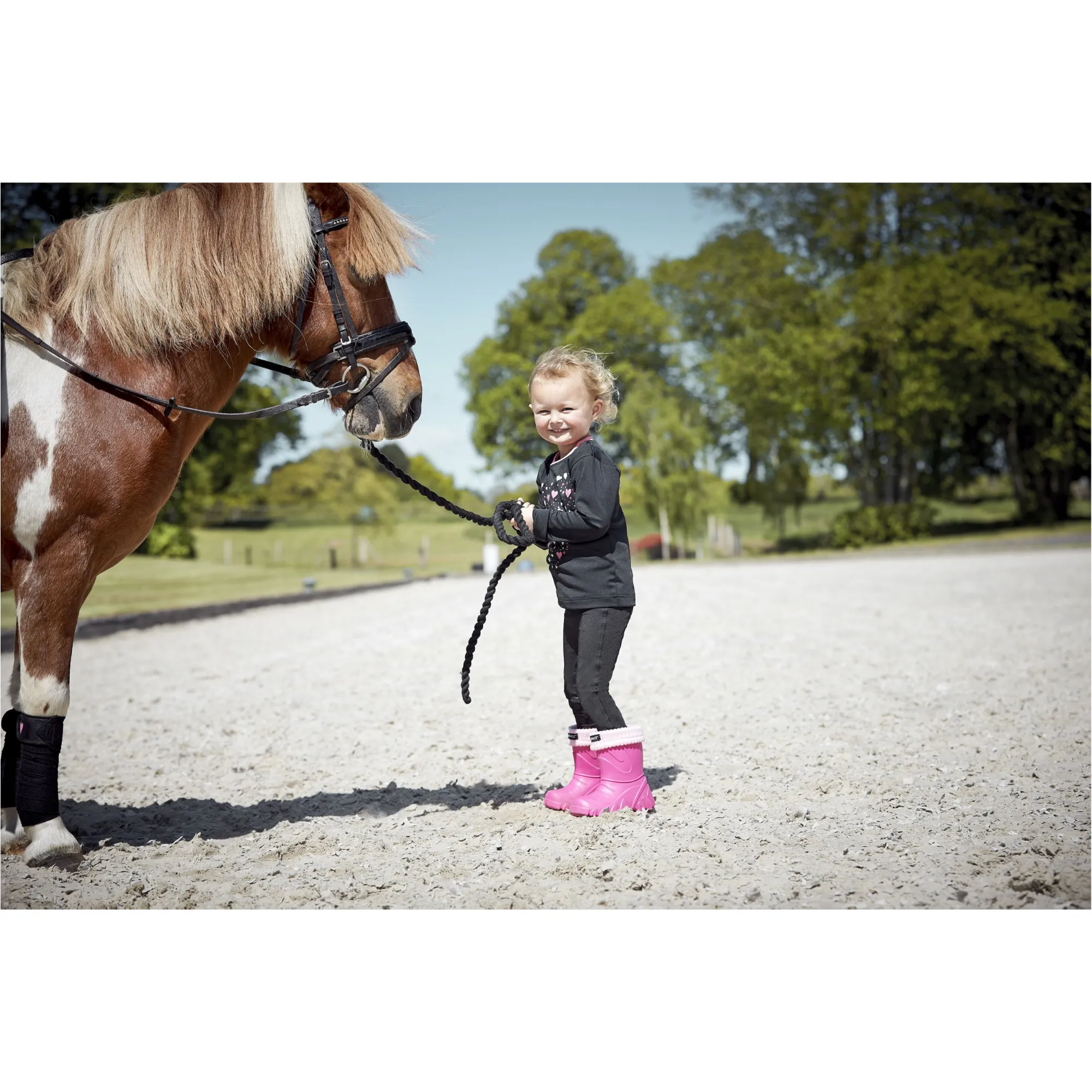 Kinder Reitleggings Silikon Vollbesatz DAI schwarz