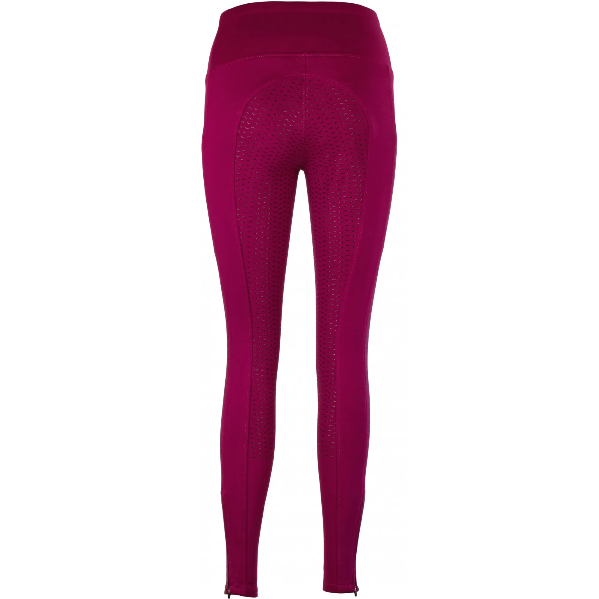 Damen Reitleggings Silikon Vollbesatz DIANA cranberry