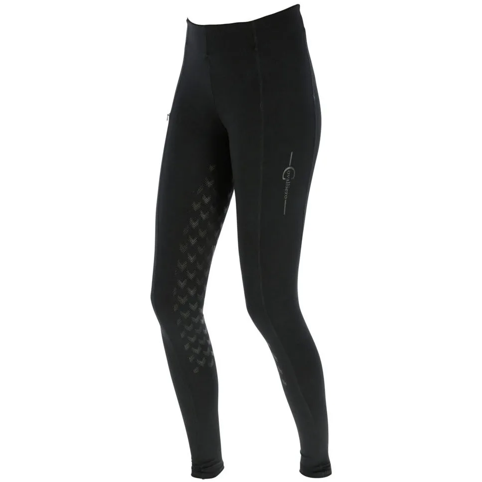 Damen Reitleggings Silikon Vollbesatz EQUONA schwarz