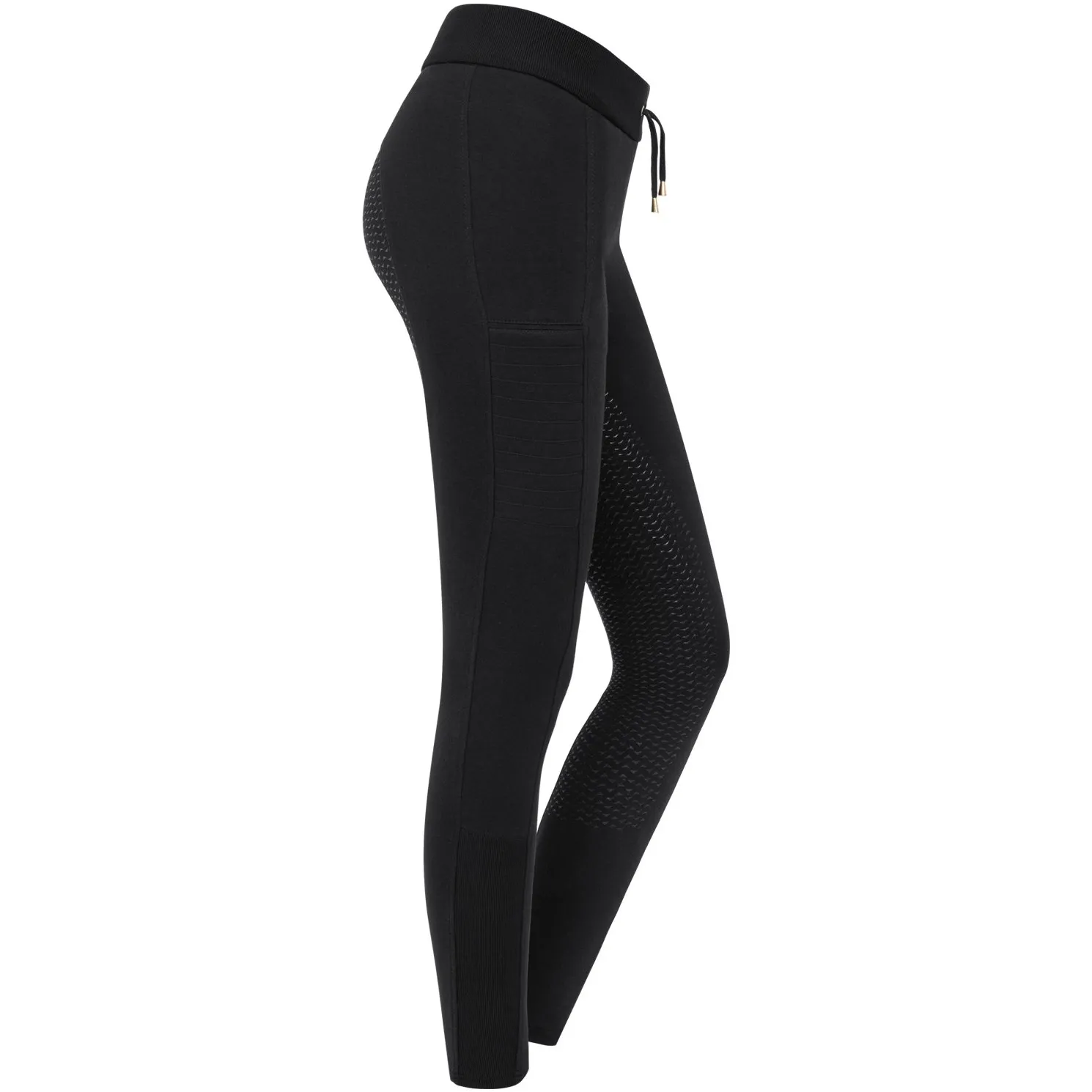 Damen Reitleggings Silikon Vollbesatz GESA schwarz