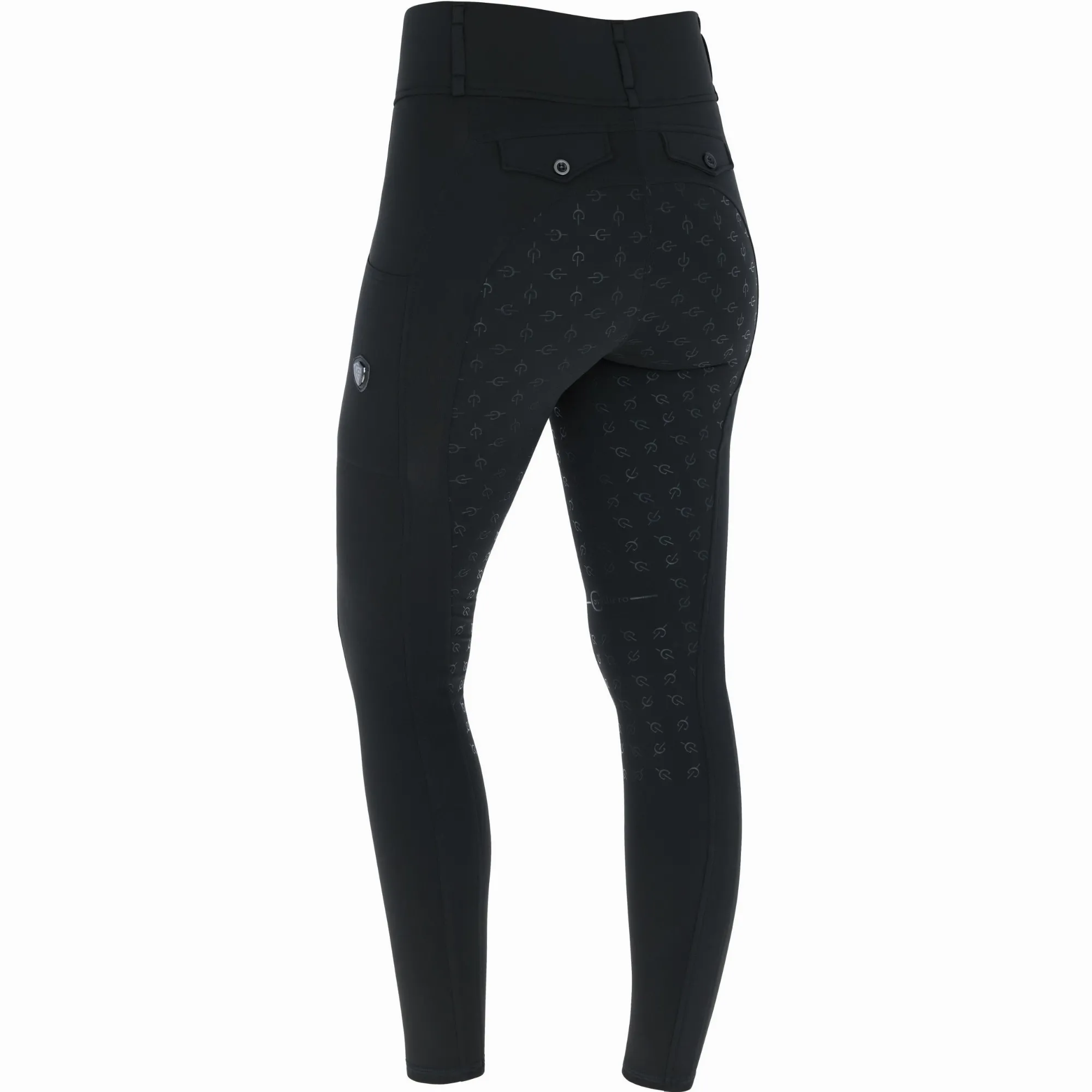 Damen Reitleggings Silikon Vollbesatz H/W24 black