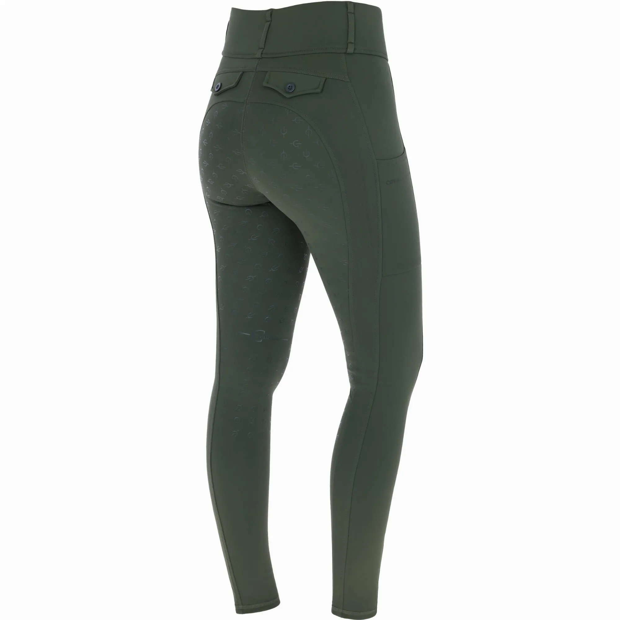 Damen Reitleggings Silikon Vollbesatz H/W24 opal green