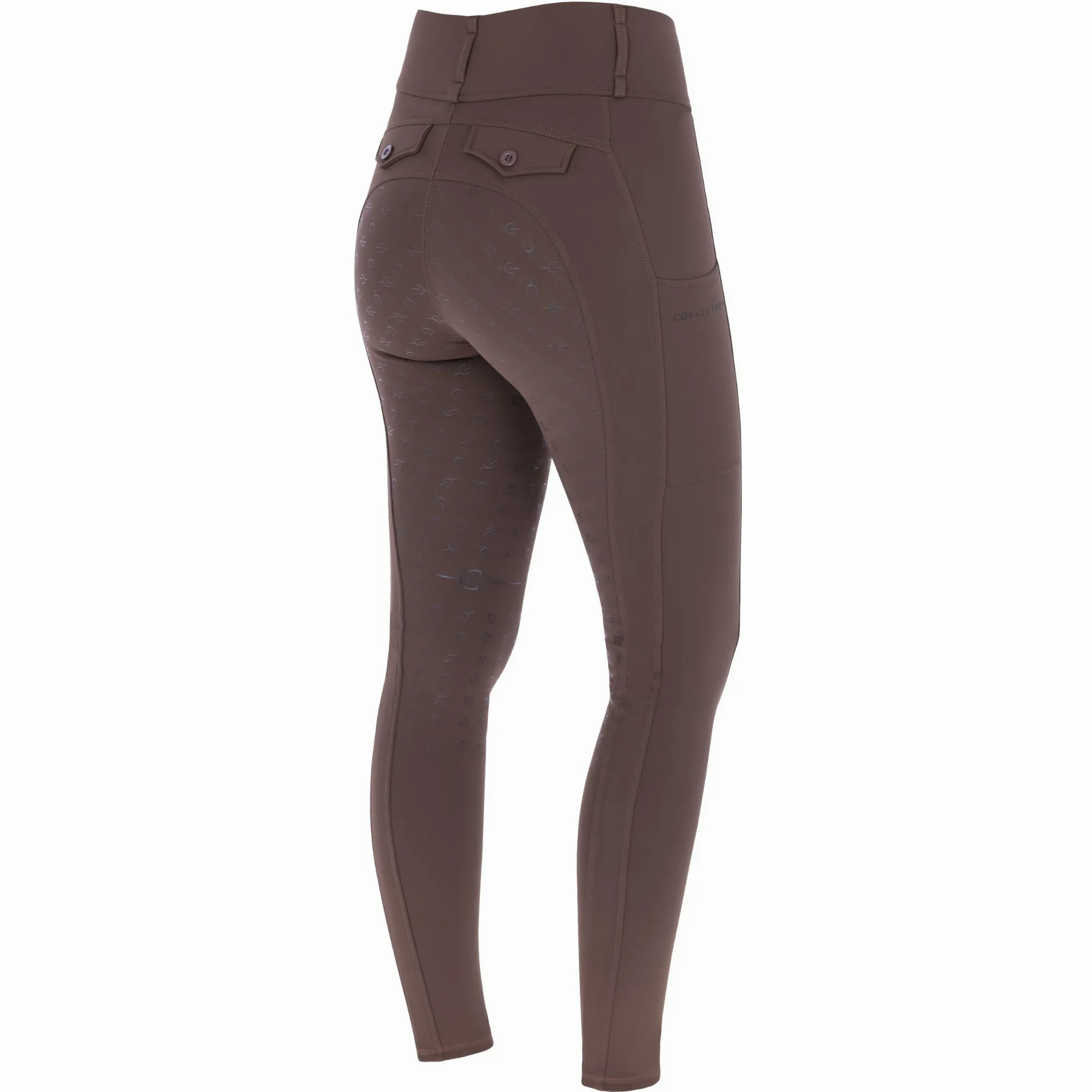 Damen Reitleggings Silikon Vollbesatz H/W24 coffee
