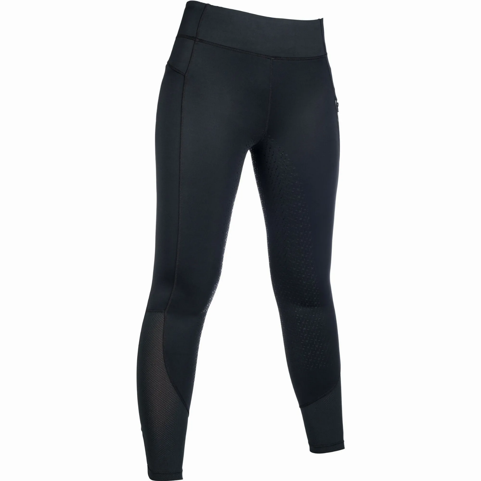 Damen Reitleggings Silikon Vollbesatz HARBOUR ISLAND schwarz