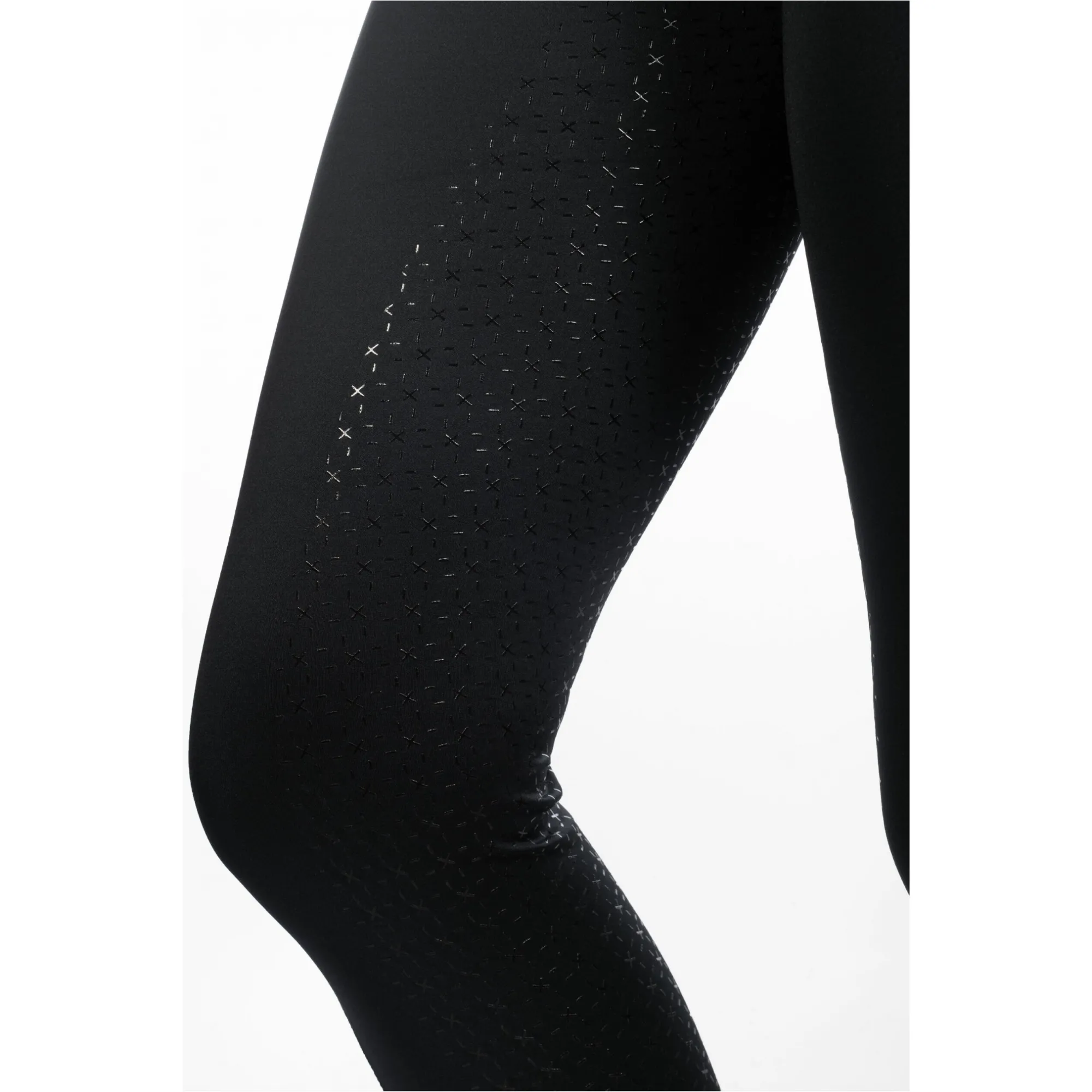 Damen Reitleggings Silikon Vollbesatz HARBOUR ISLAND schwarz