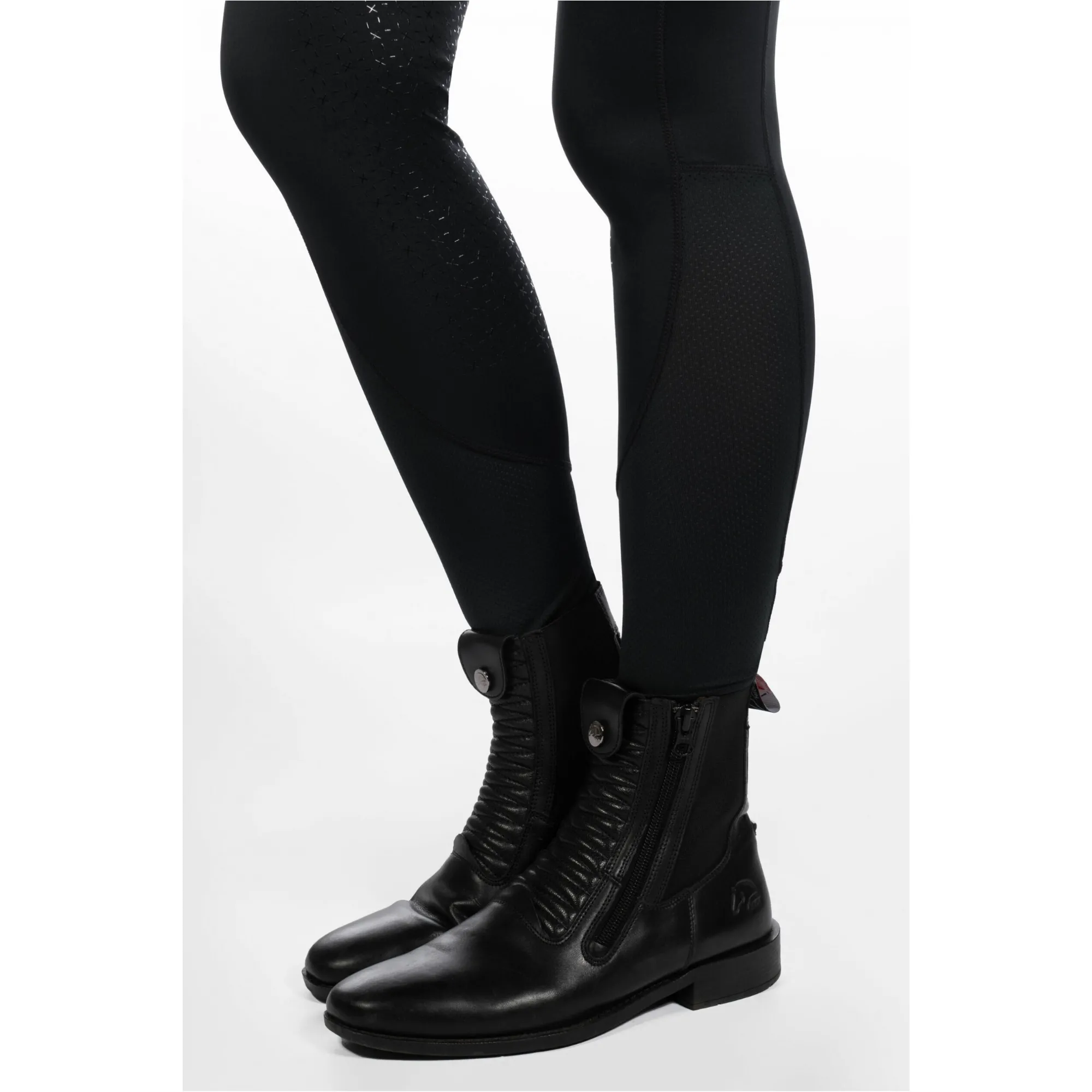 Damen Reitleggings Silikon Vollbesatz HARBOUR ISLAND schwarz