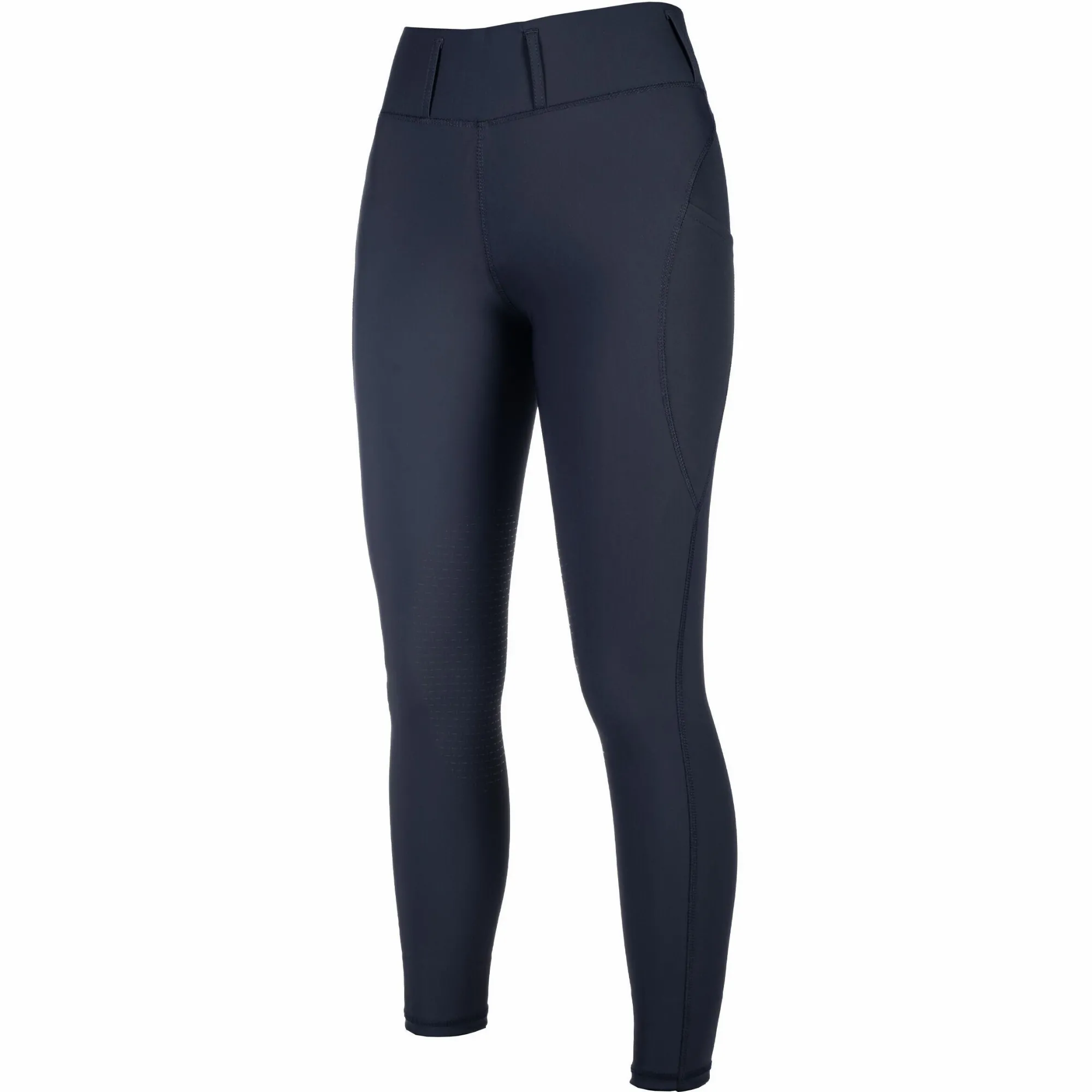 Damen Reitleggings Silikon Kniebesatz JIL HIGH WAIST dunkelblau