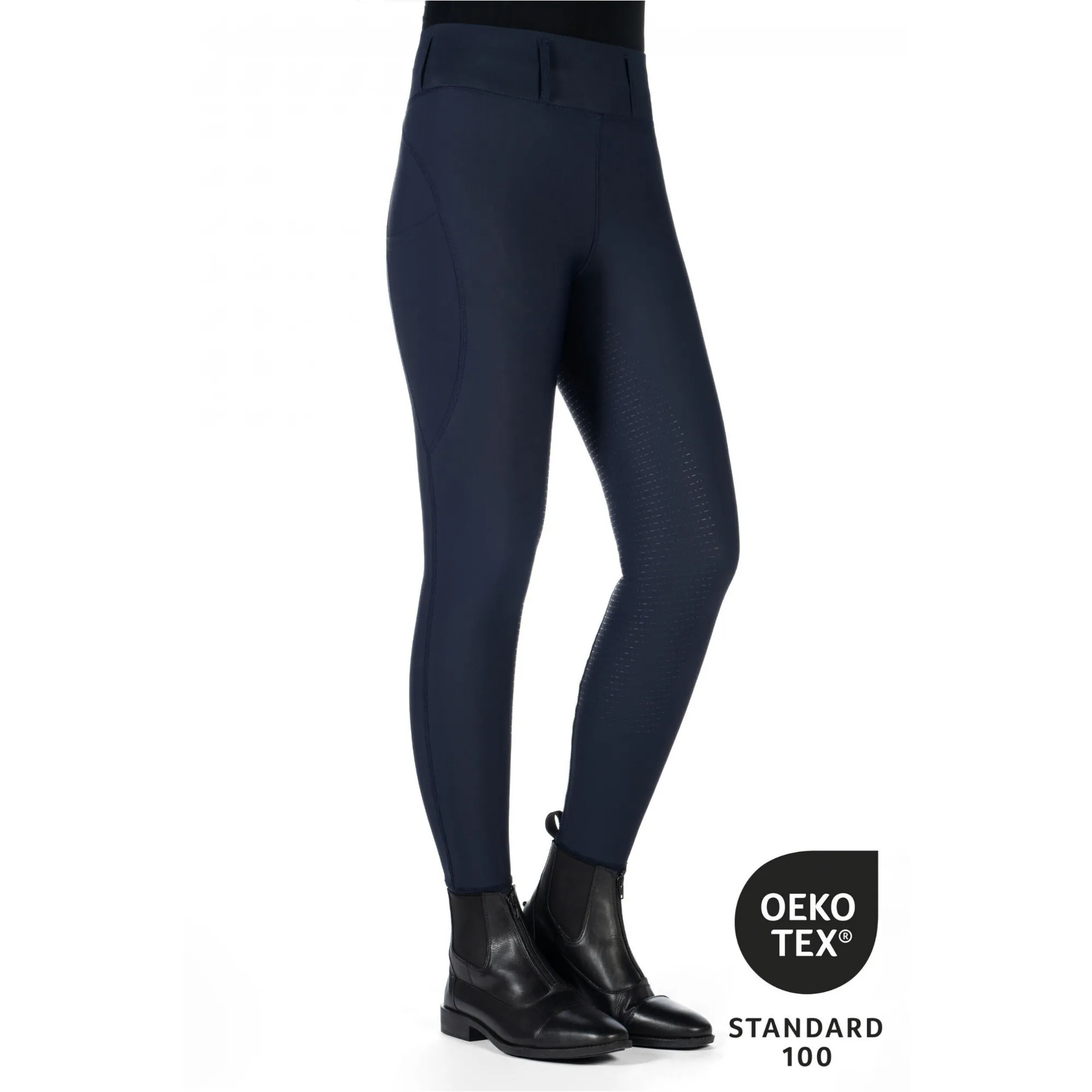 Damen Reitleggings Silikon Vollbesatz JIL HIGH WAIST dunkelblau