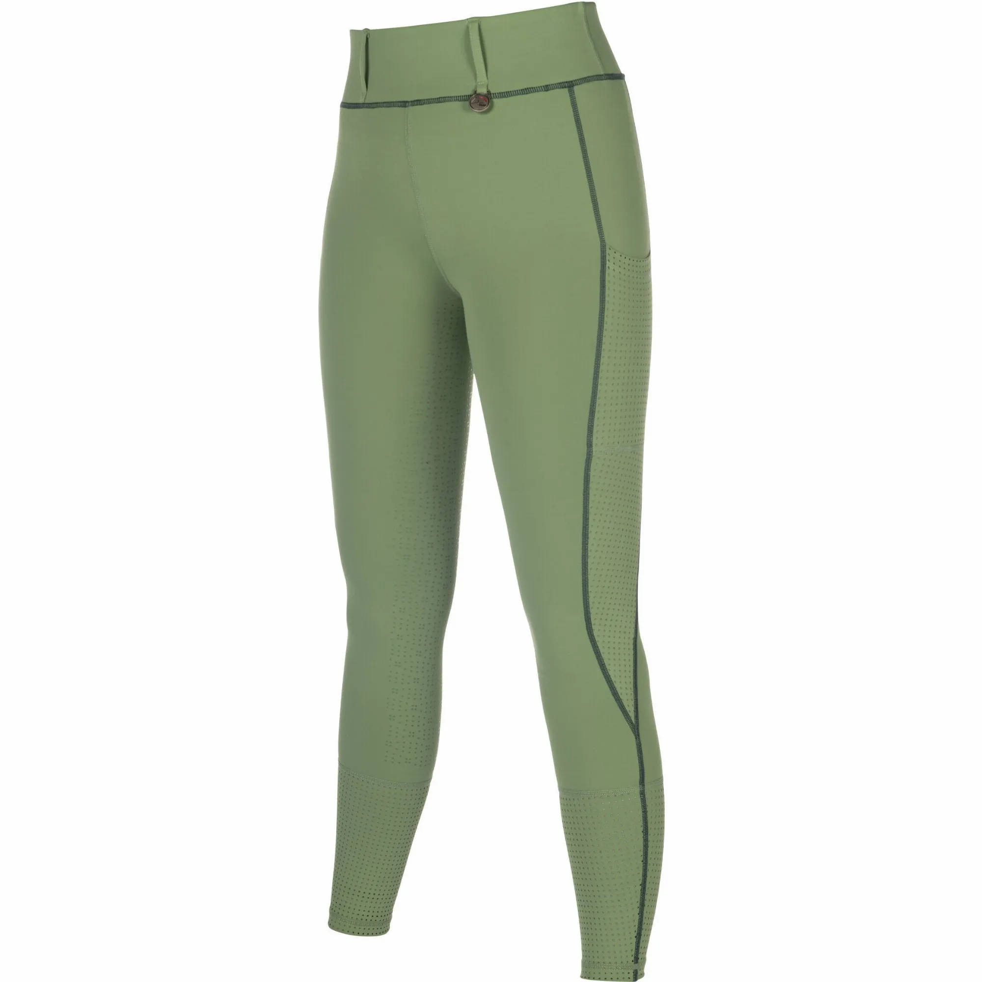 Damen Reitleggings Silikon Vollbesatz JUNA jade