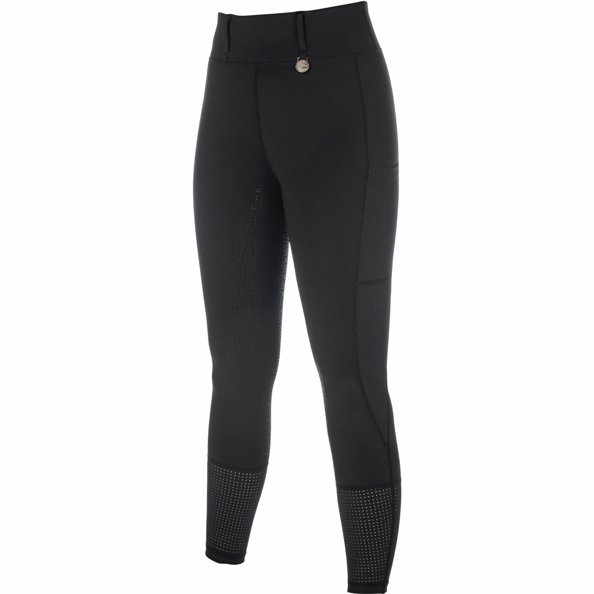 Damen Reitleggings Silikon Vollbesatz JUNA schwarz