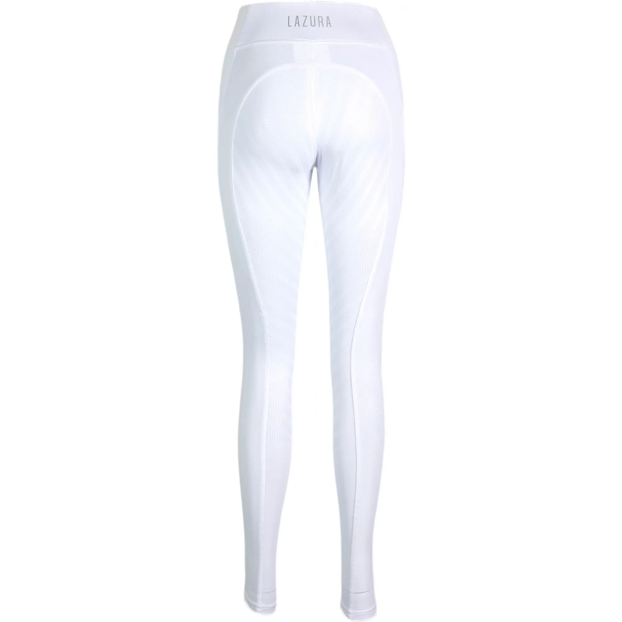 Sommer Damen Reitleggings Silikon Vollbesatz LEA weiß