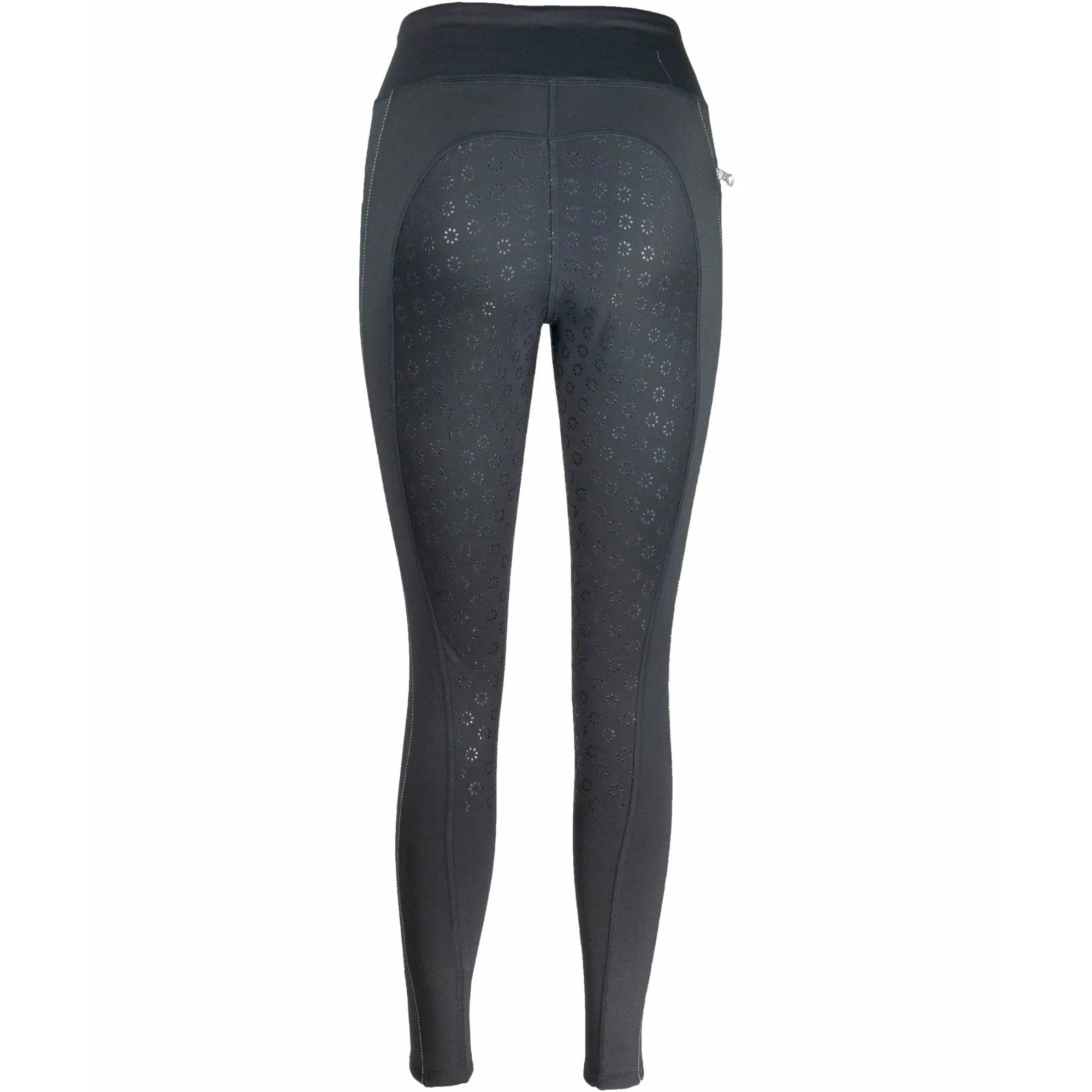 Winter Damen Reitleggings Silikon Vollbesatz LISA schwarz