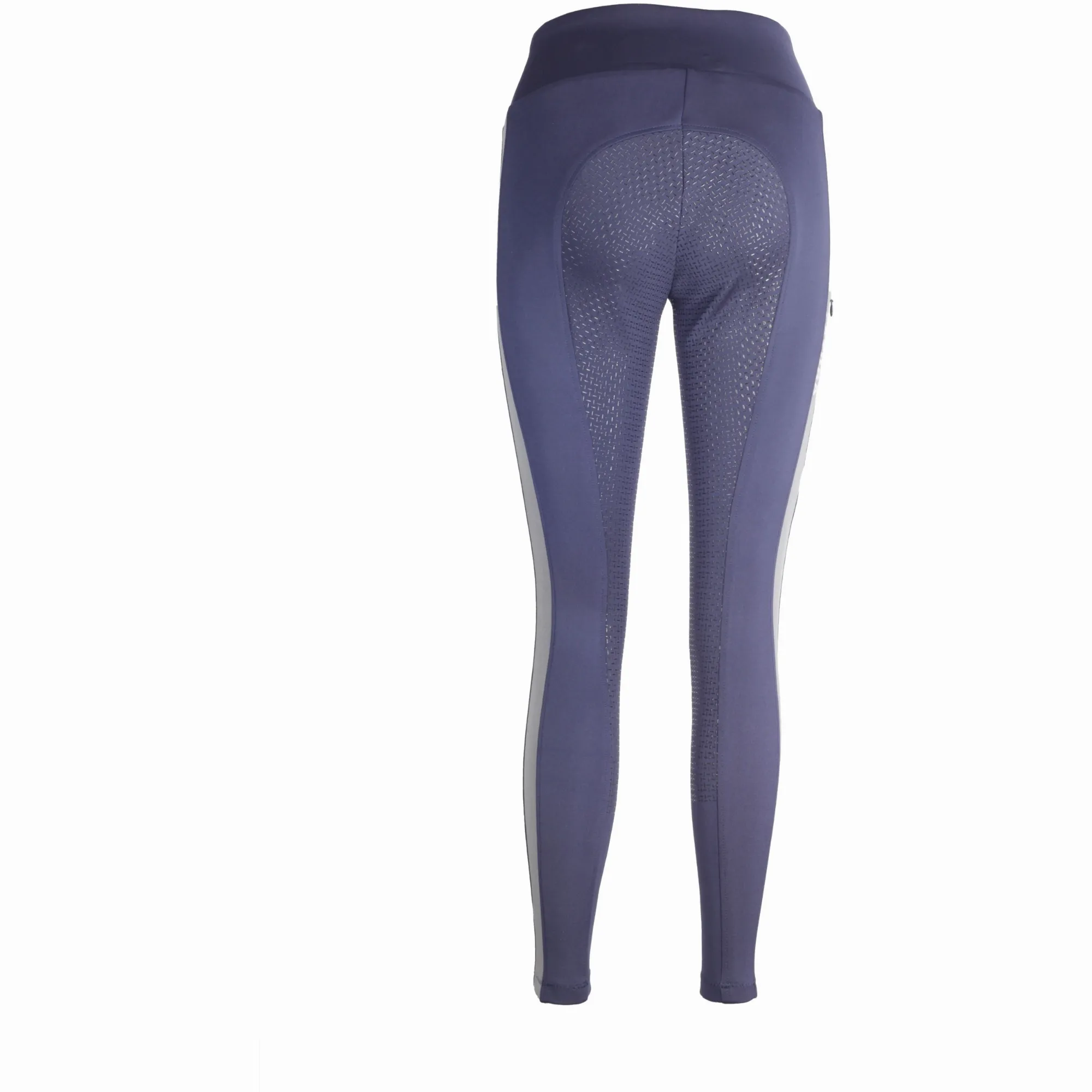 Damen Reitleggings Silikon Vollbesatz ODESSA marine/grau