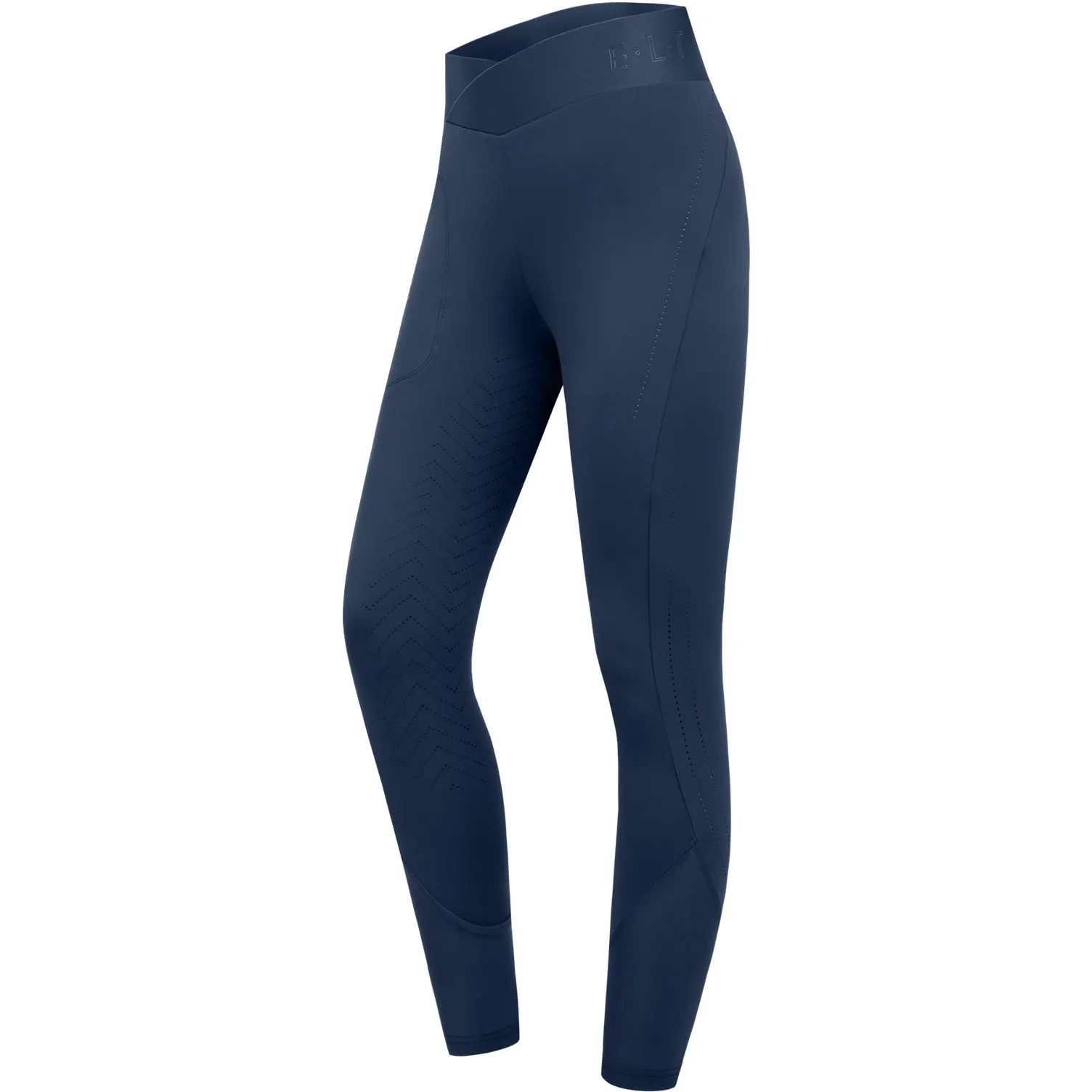 Sommer Damen Reitleggings Silikon Vollbesatz PIA denimblau