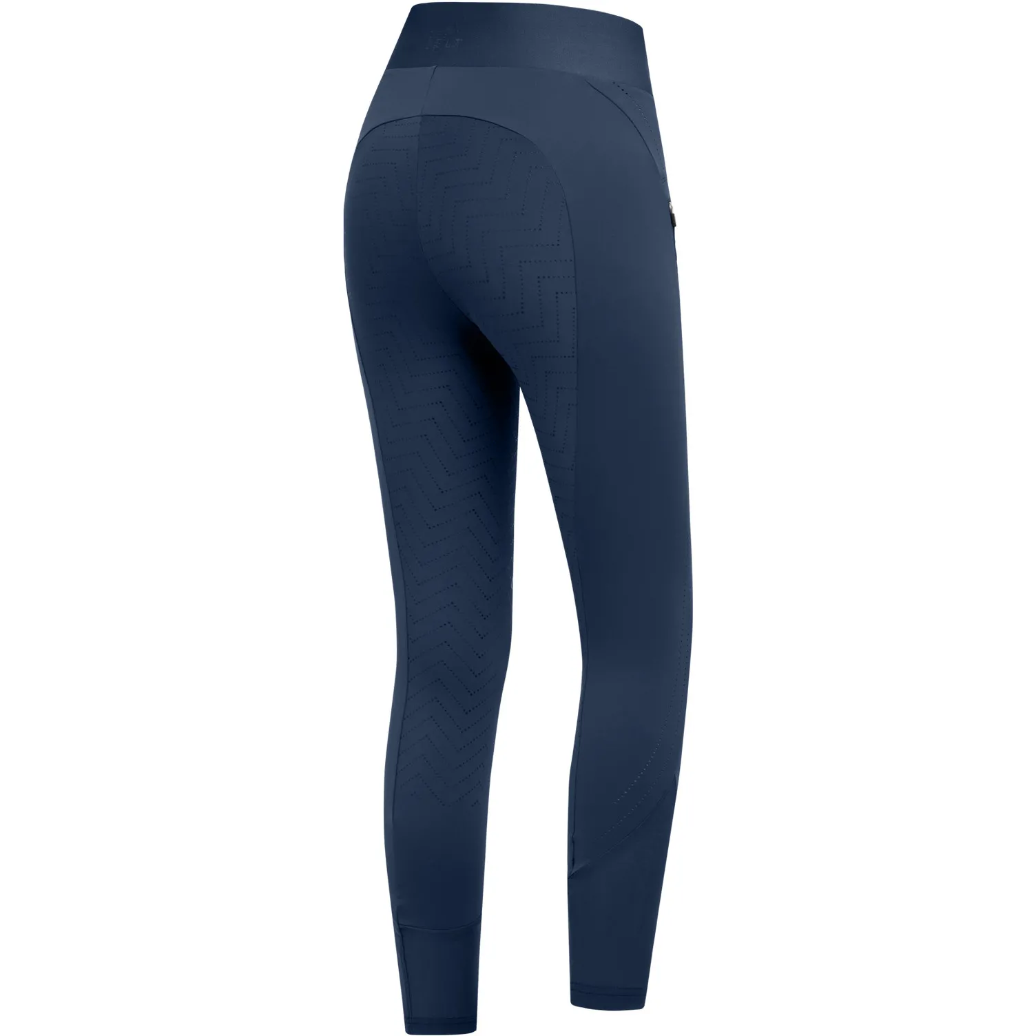 Sommer Damen Reitleggings Silikon Vollbesatz PIA denimblau