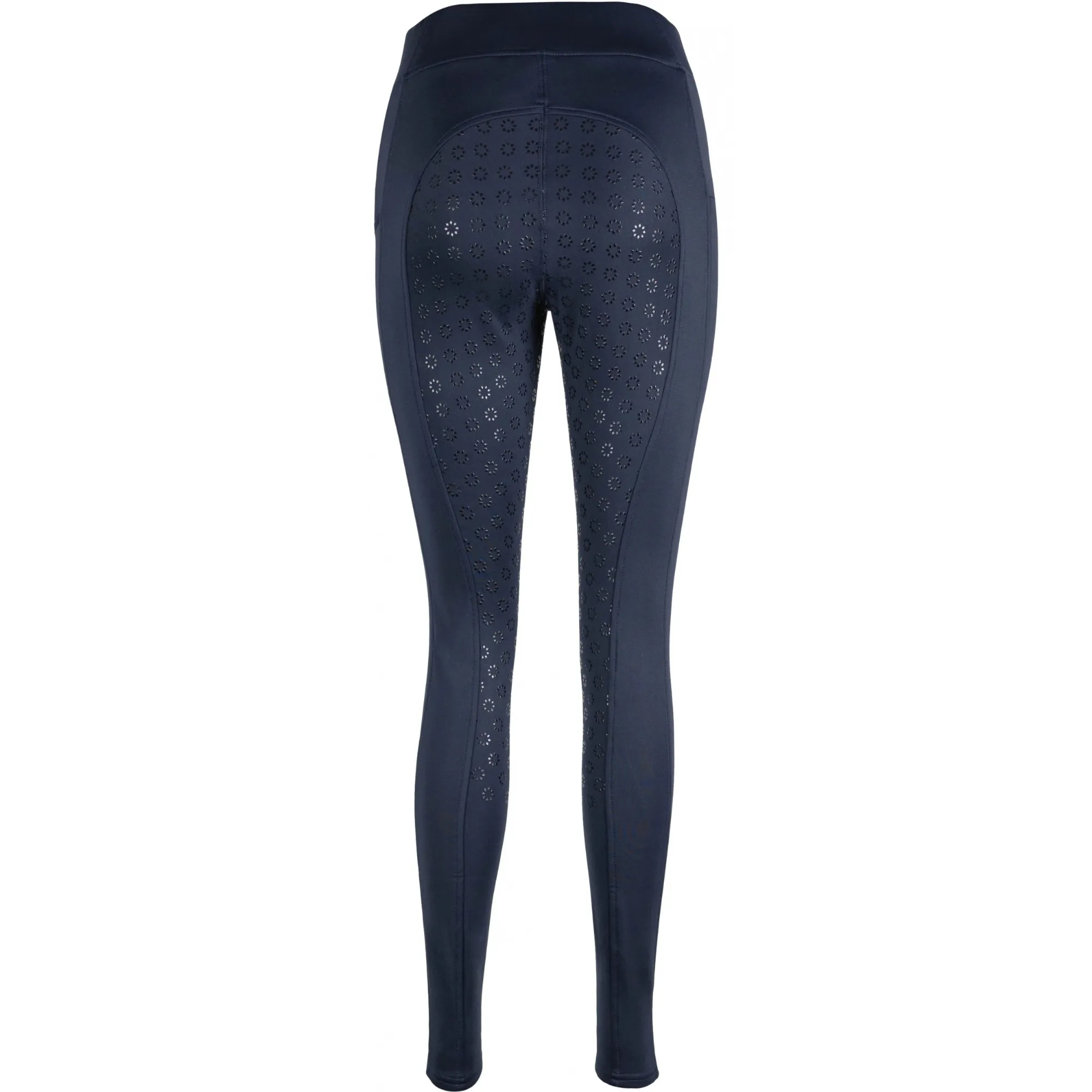 Winter Kinder Reitleggings Silikon Vollbesatz THEA dark navy