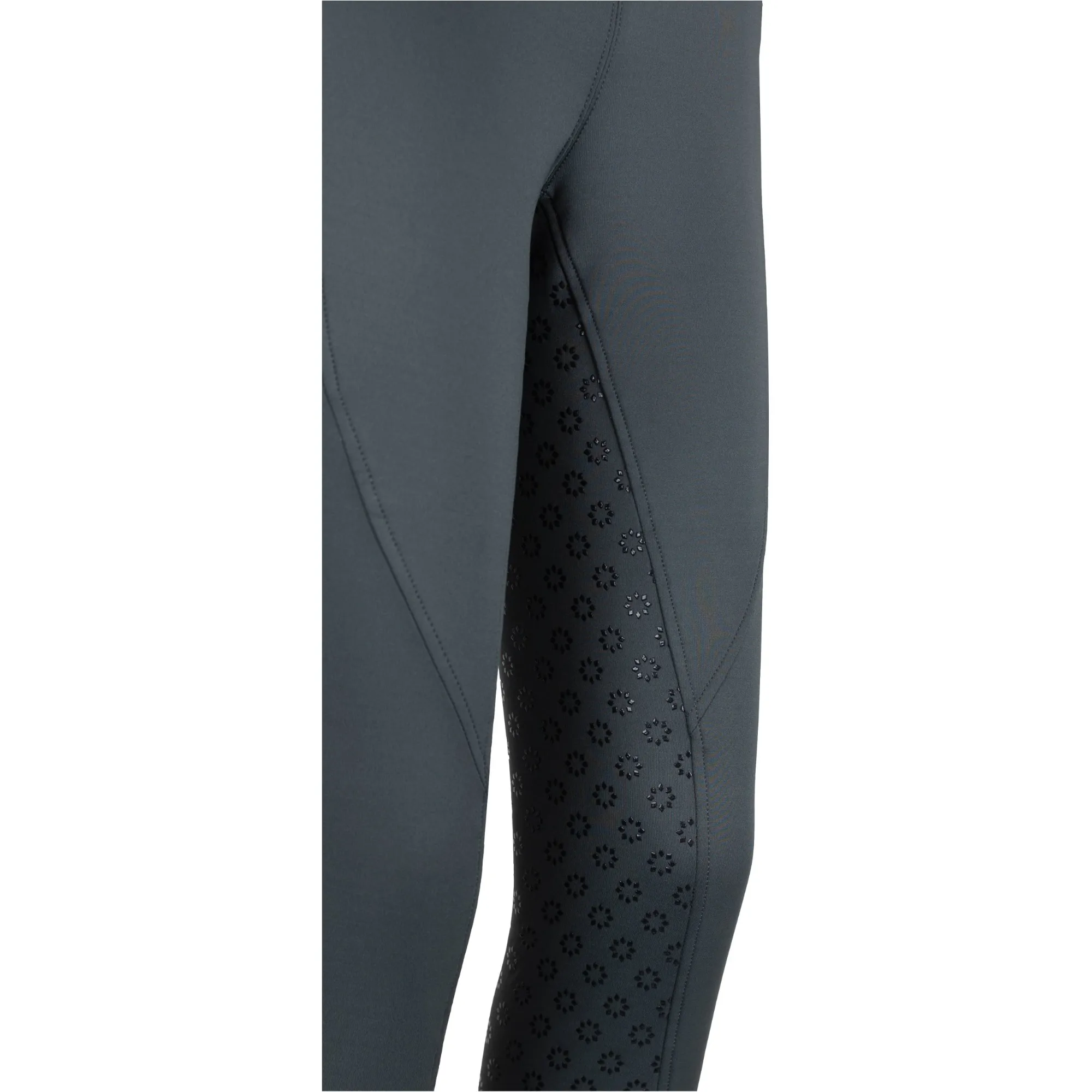 Winter Kinder Reitleggings Silikon Vollbesatz THEA graphite