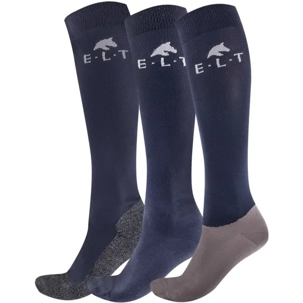 Reitsocken (3er Set) ATHLETIC nachtblau
