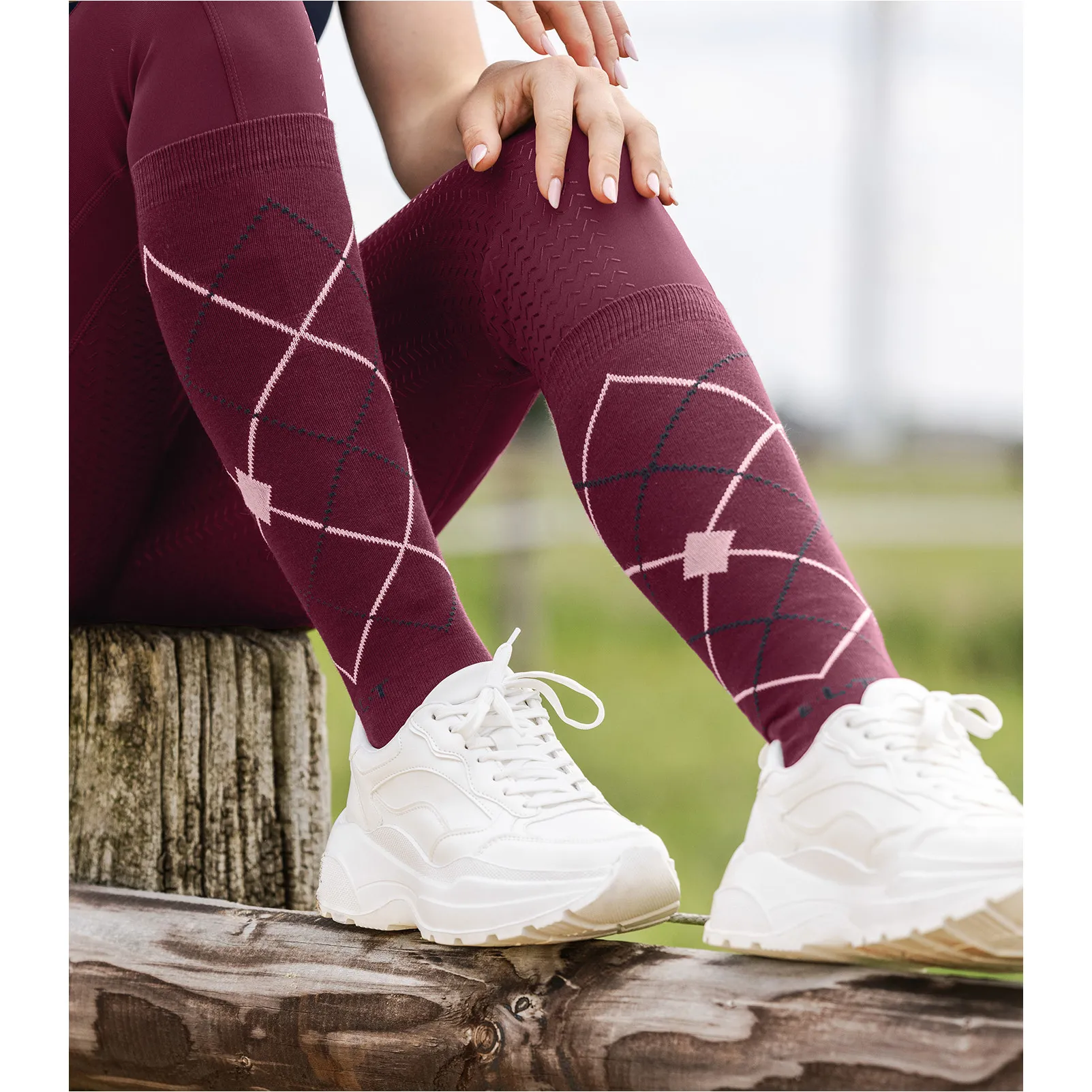 Reitsocken ARGYLE samtrot